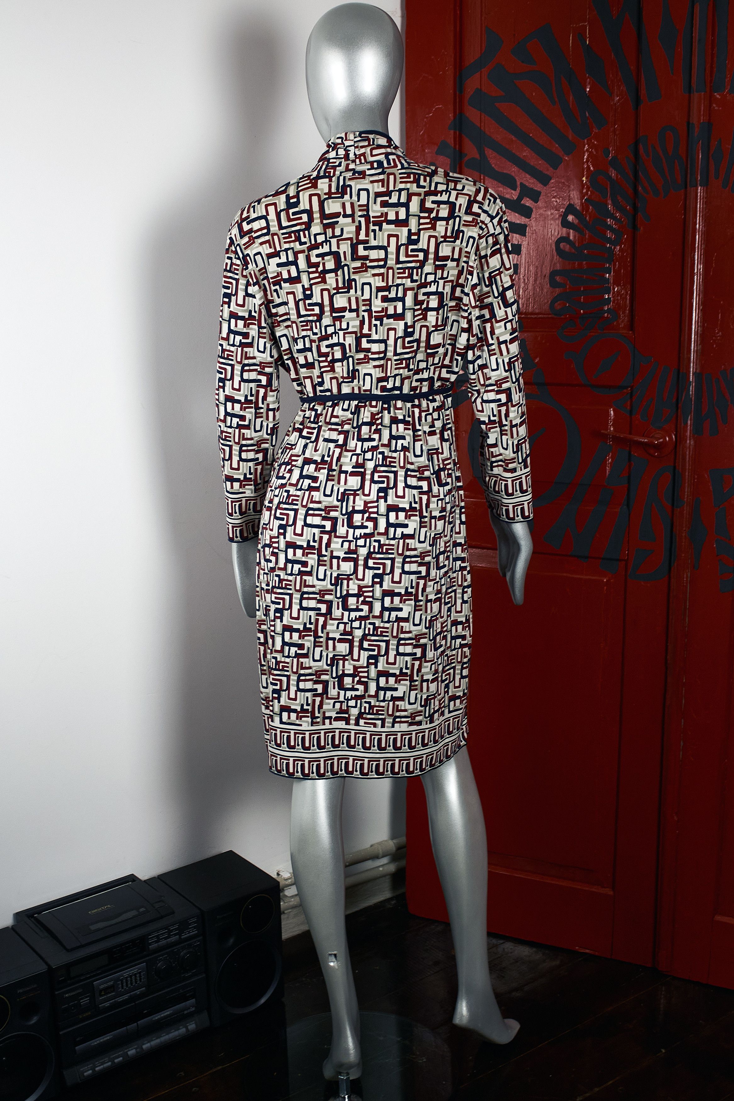 Max Mara Max studio multicolor monogram dress Size L / US 10 / IT 46 - 8 Thumbnail