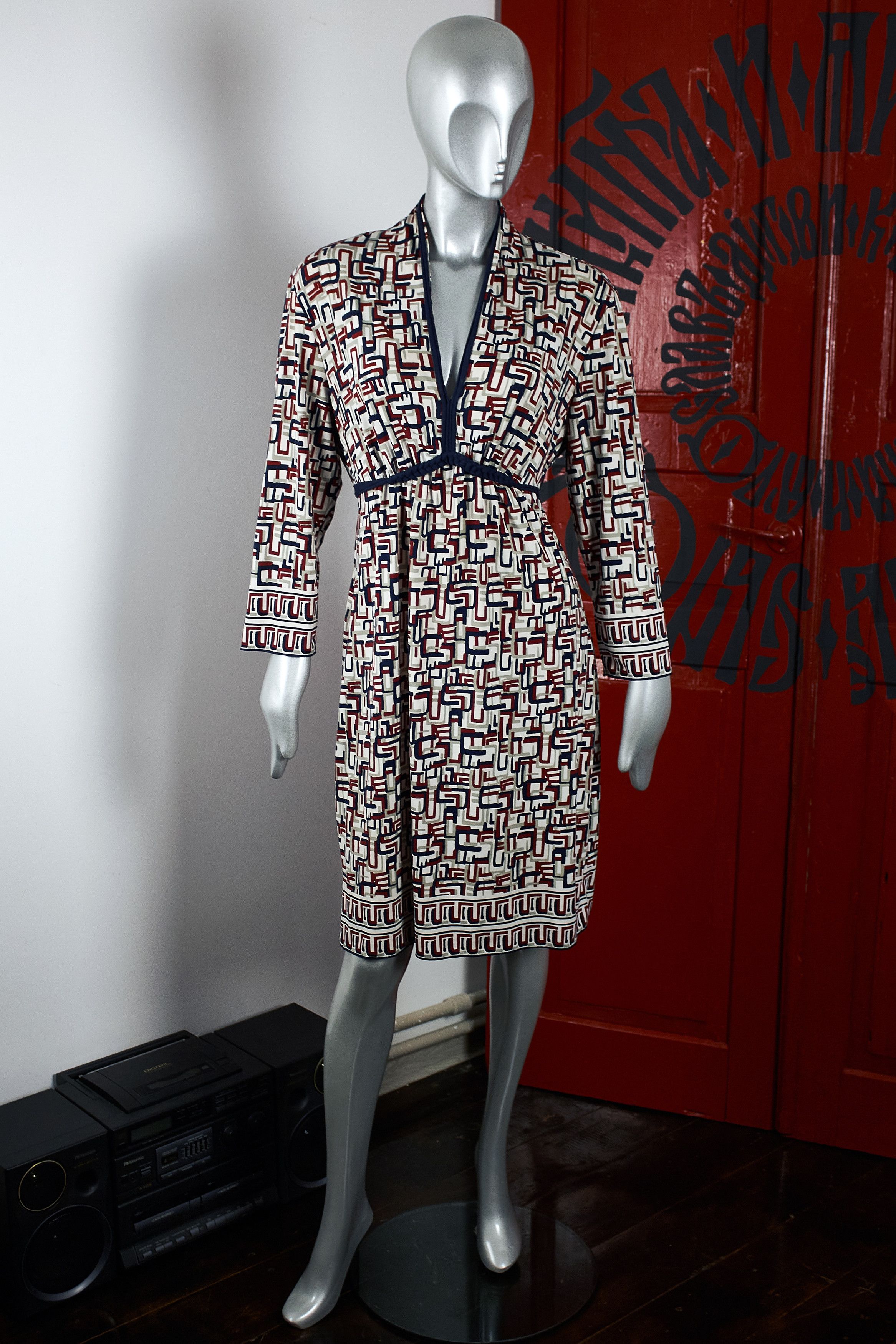 Max Mara Max studio multicolor monogram dress Size L / US 10 / IT 46 - 6 Thumbnail