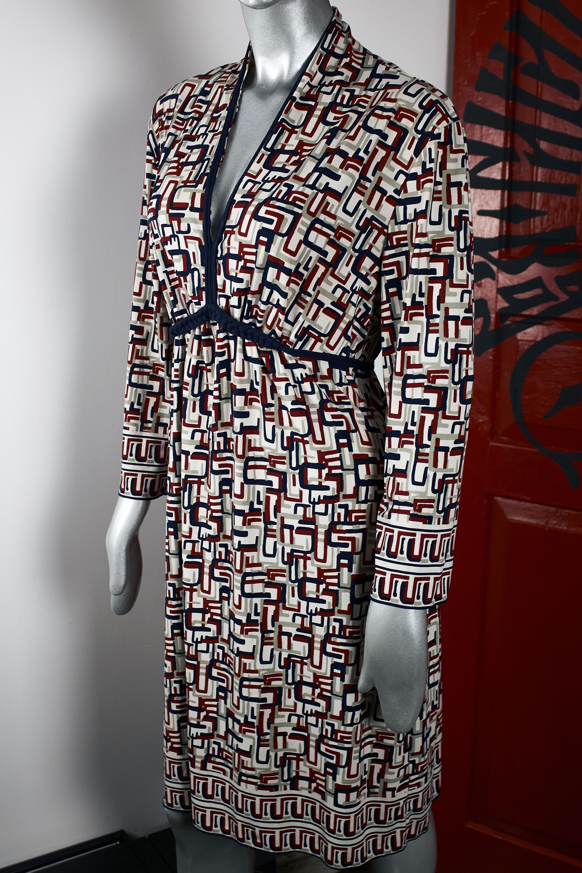 Max Mara Max studio multicolor monogram dress Size L / US 10 / IT 46 - 4 Thumbnail