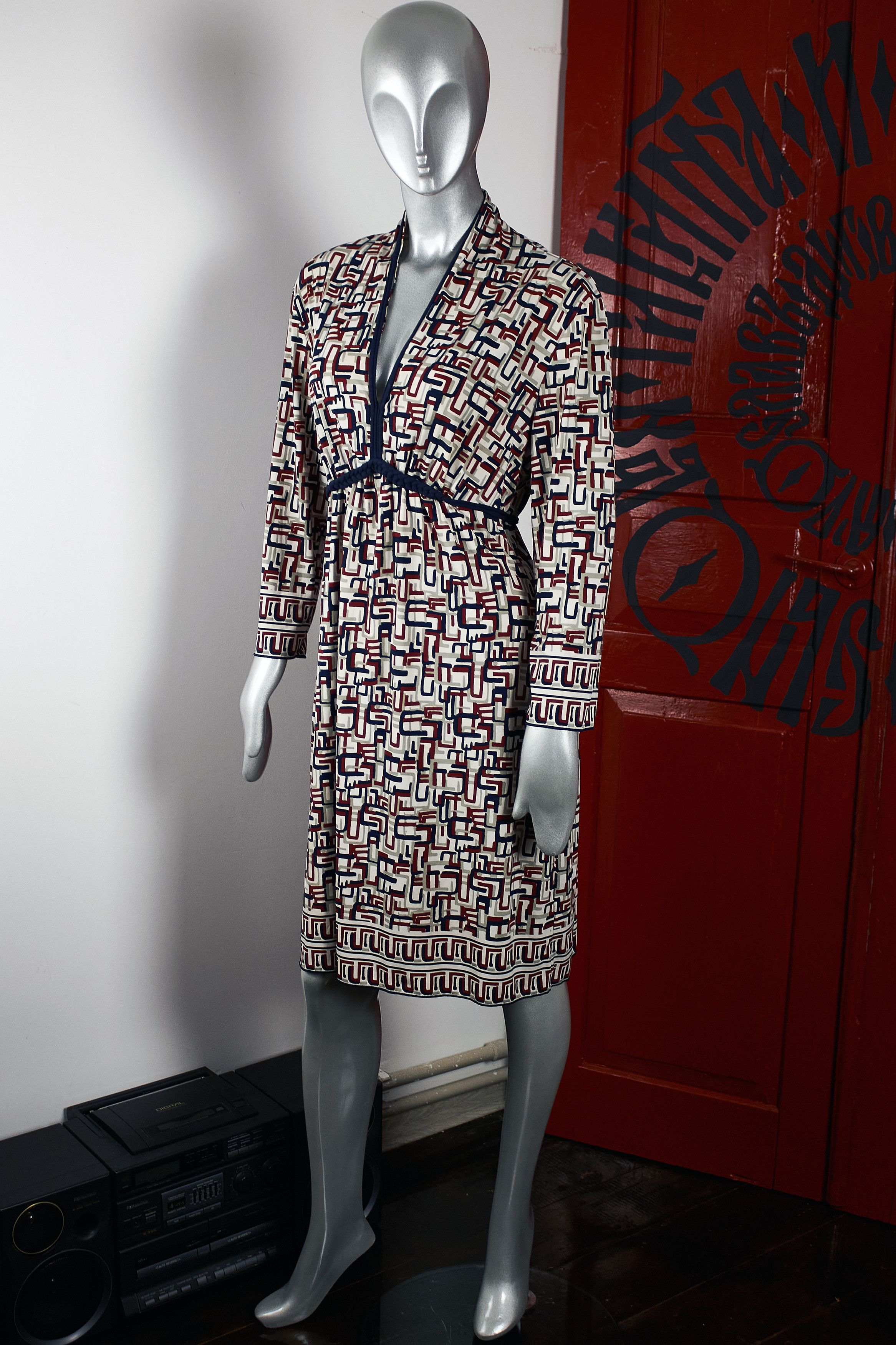 Max Mara Max studio multicolor monogram dress Size L / US 10 / IT 46 - 7 Thumbnail