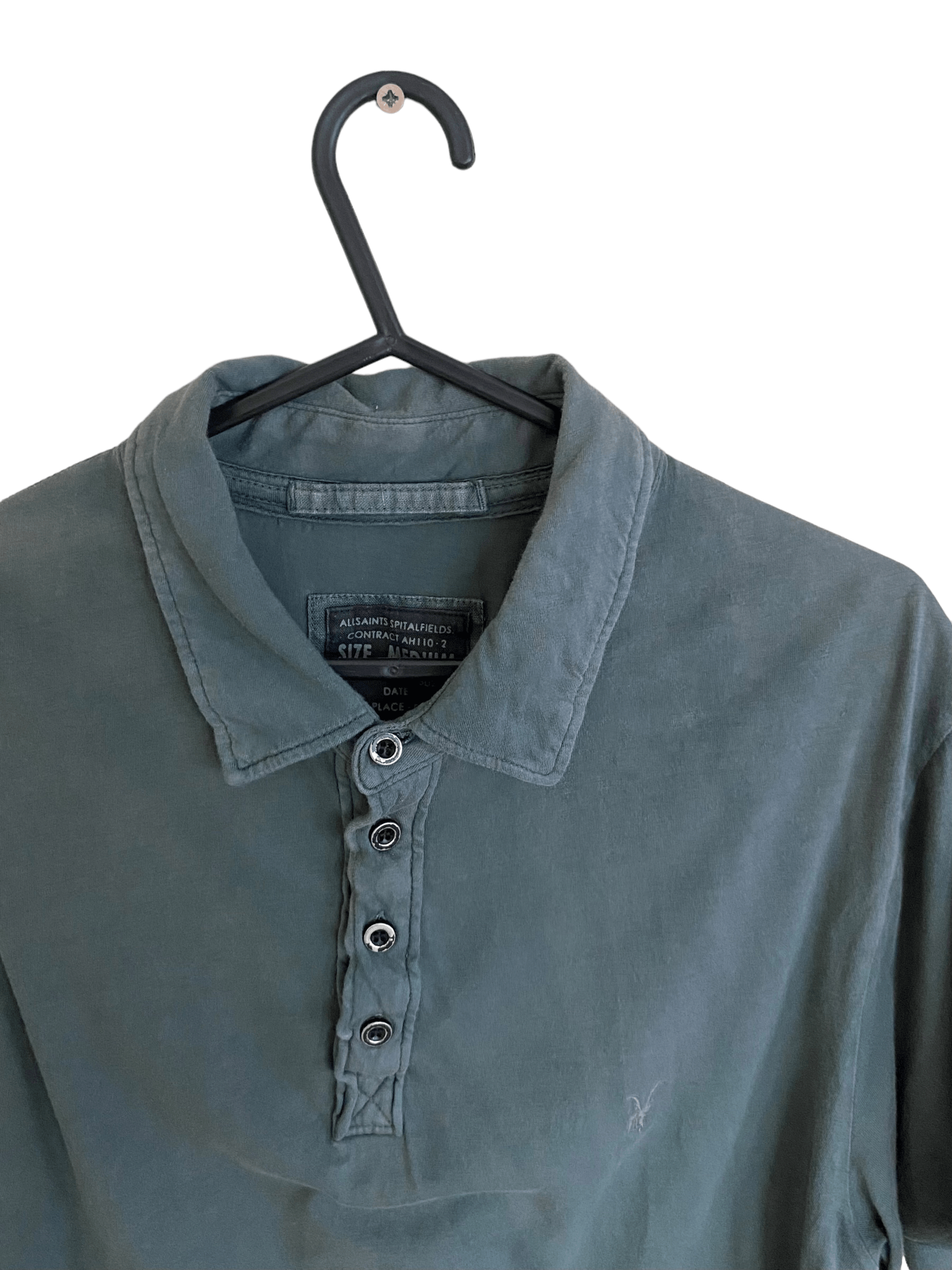 Allsaints AllSaints green polo shirt, size M Size US M / EU 48-50 / 2 - 2 Thumbnail