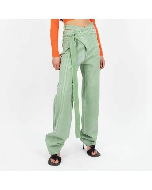 OTTOLINGER Green Wrap Jeans