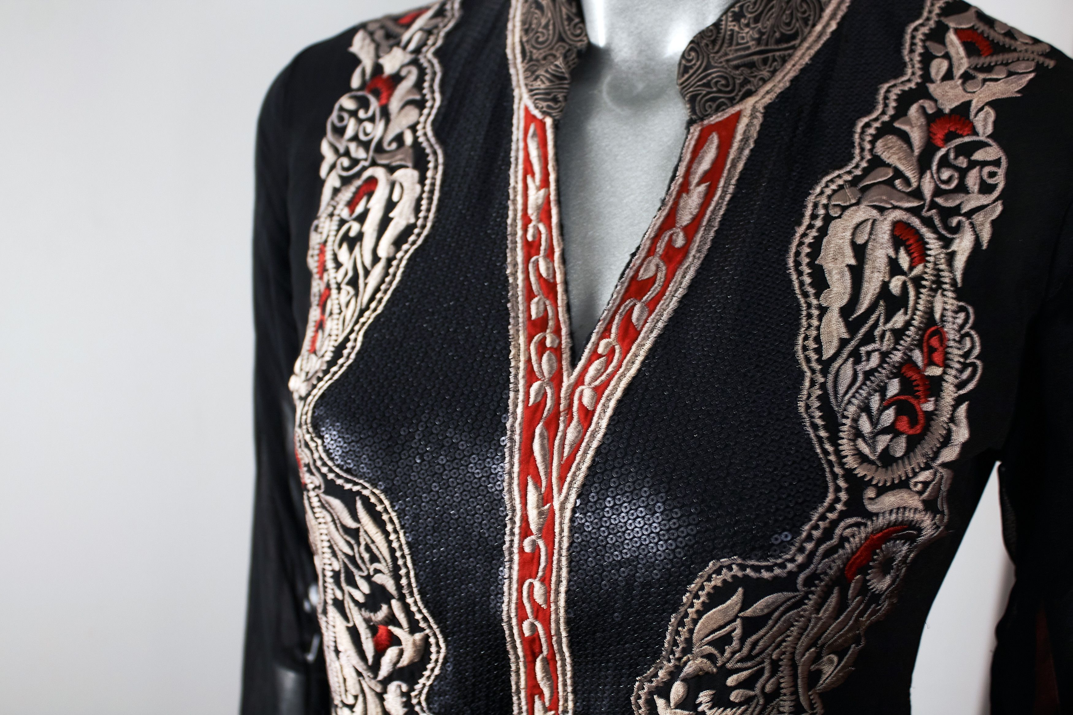 Handmade Rere vintage black retro handmade dress Size XS / US 0-2 / IT 36-38 - 9 Thumbnail