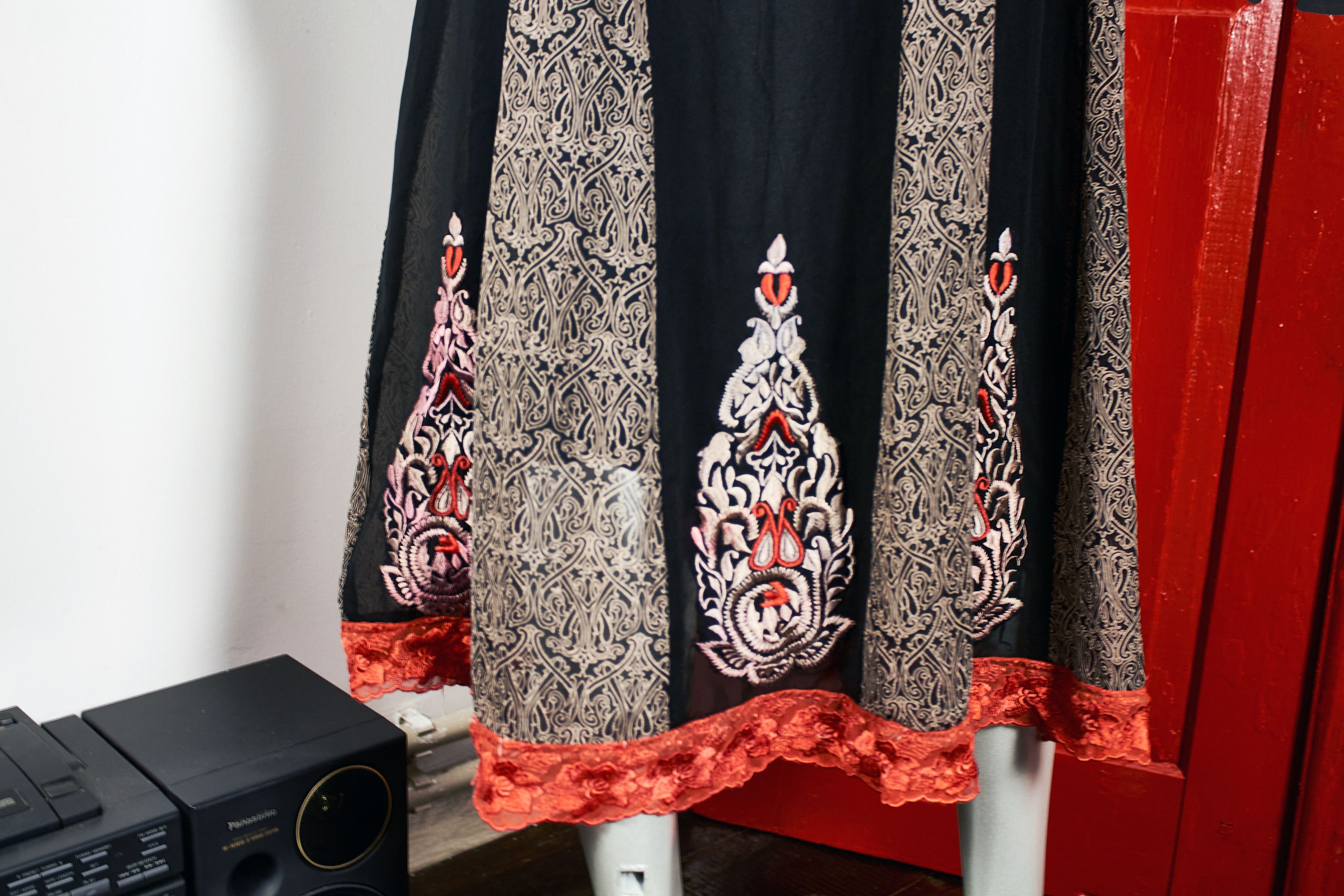 Handmade Rere vintage black retro handmade dress Size XS / US 0-2 / IT 36-38 - 10 Thumbnail