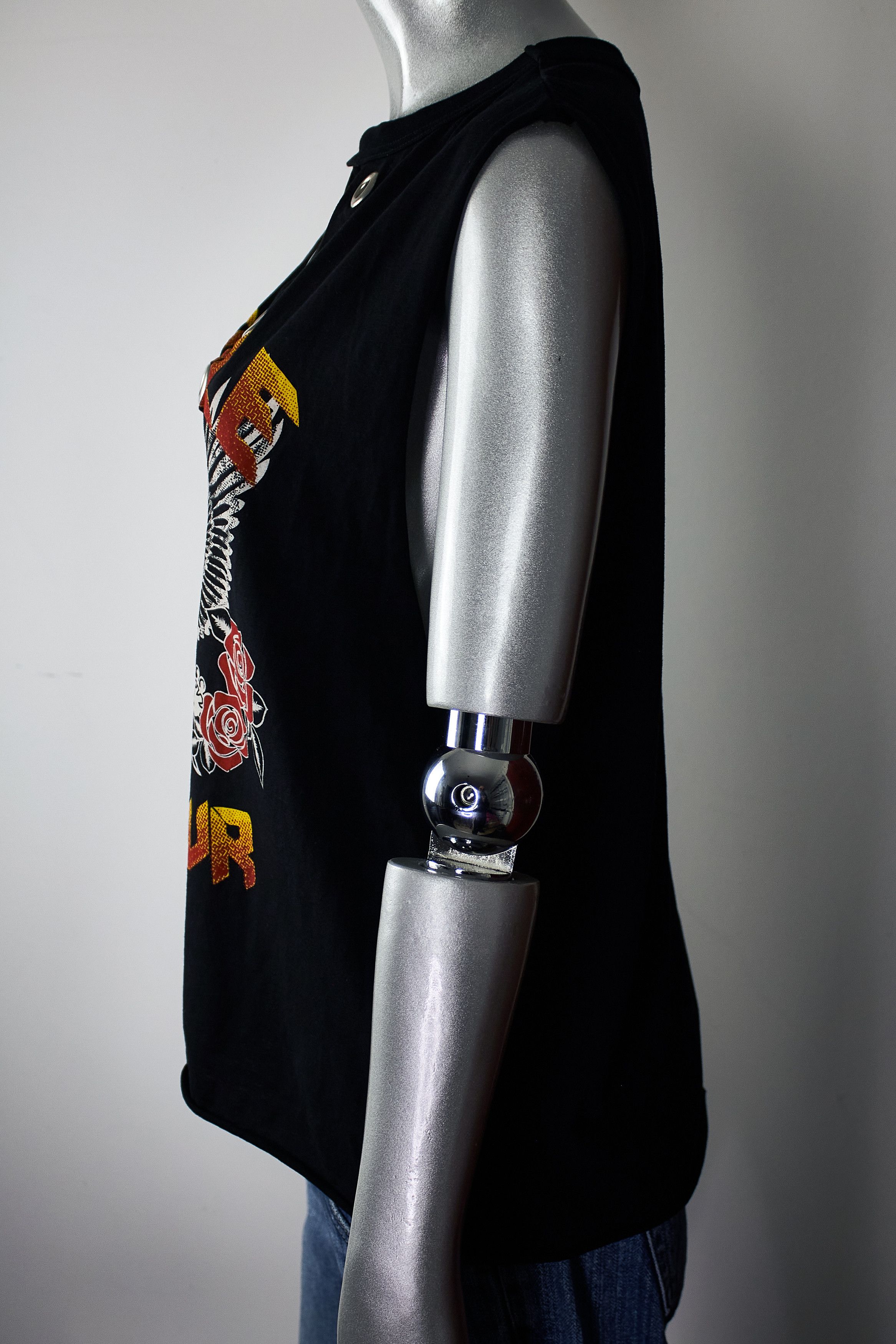 Other Blind date women's black biker tank top, T-shirt Size L / US 10 / IT 46 - 5 Thumbnail