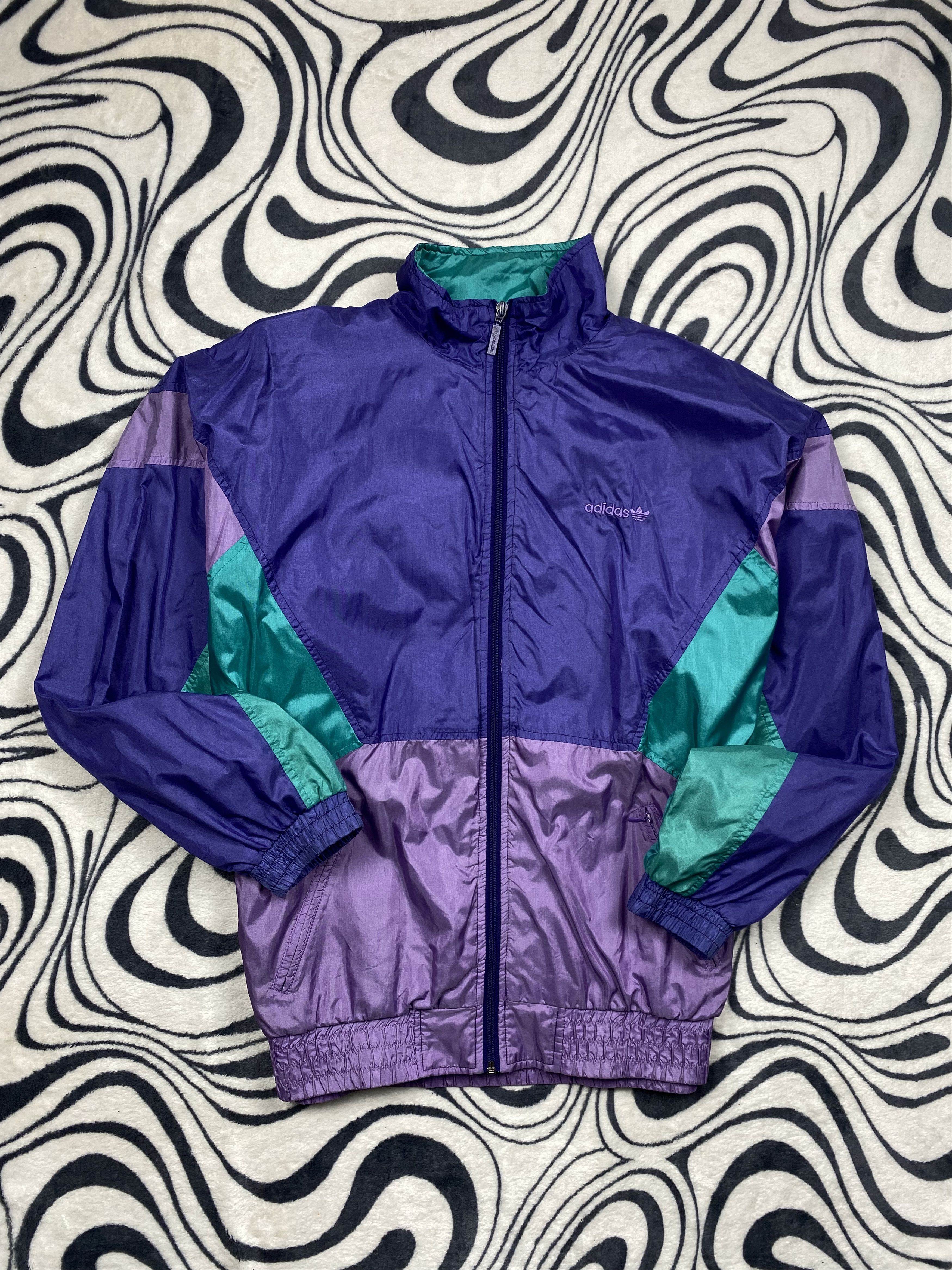 Adidas Adidas 90s Vintage Mens Nylon Track Top Jacket Size US XL / EU 56 / 4 - 1 Thumbnail