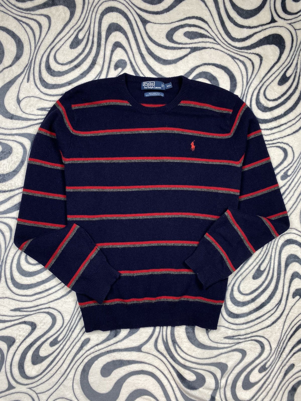 Polo Ralph Lauren × Ralph Lauren × Vintage Polo Ralph Lauren Vintage 100% Wool Mens Sweater Size US XXL / EU 58 / 5 - 1 Thumbnail