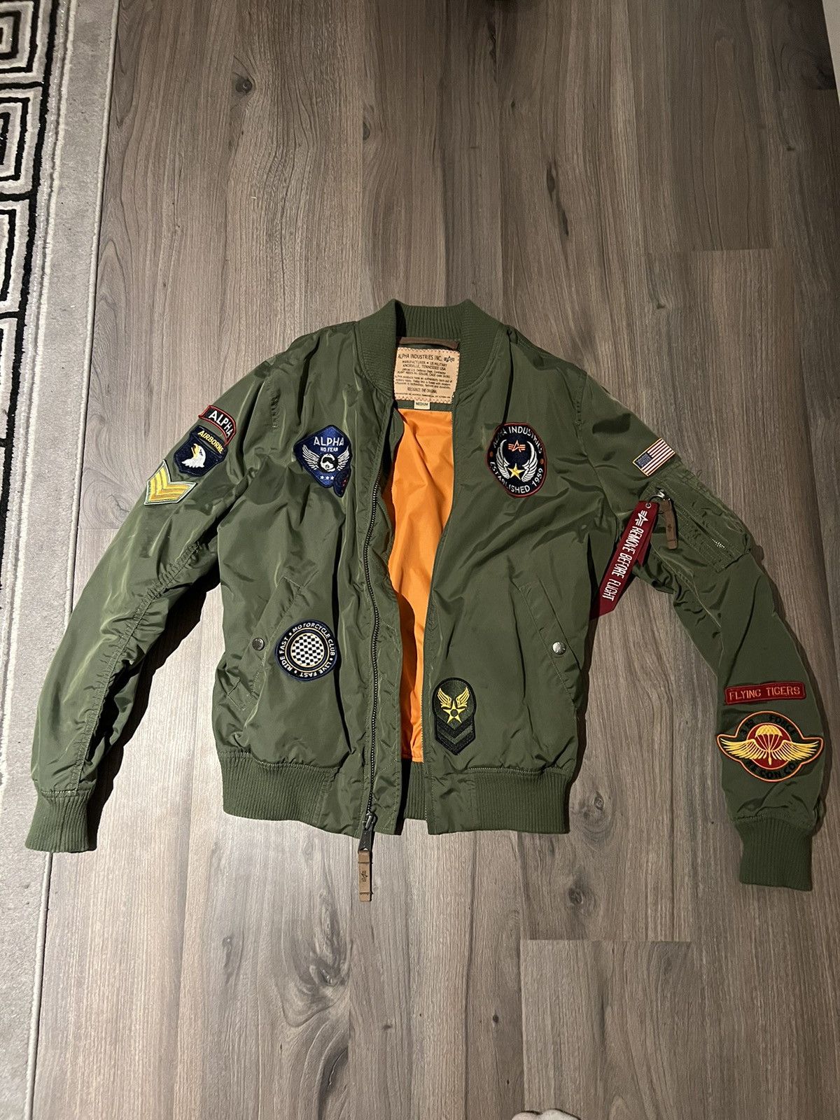 ALPHA INDUSTRIES MA-1 PATCH JACKET - Main Image
