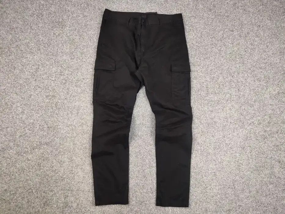 Japanese Brand Vintage 90's Cargo Pants Travis Scott Japan Black Hype Size US 36 / EU 52 - 5 Thumbnail
