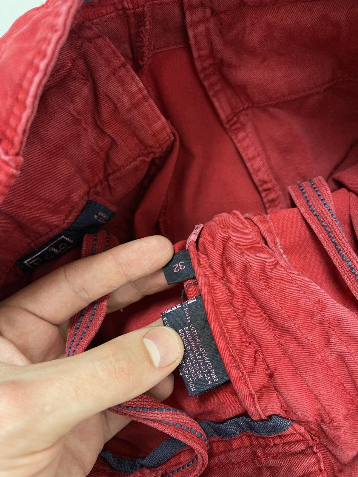 Polo Ralph Lauren Polo Ralph Lauren vintage Red utility cargo shorts Size US 32 / EU 48 - 9 Thumbnail