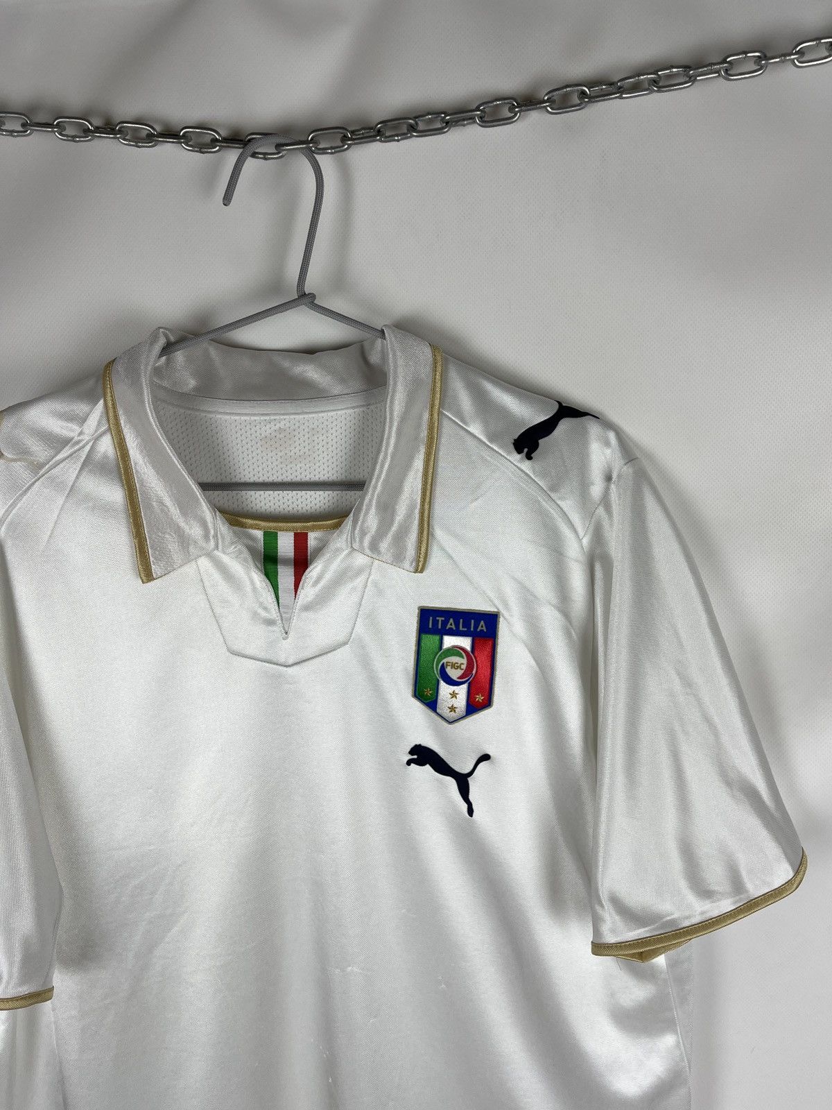 Puma Puma Italy 2007 2009 away soccer jersey football shirt Size US L / EU 52-54 / 3 - 4 Thumbnail