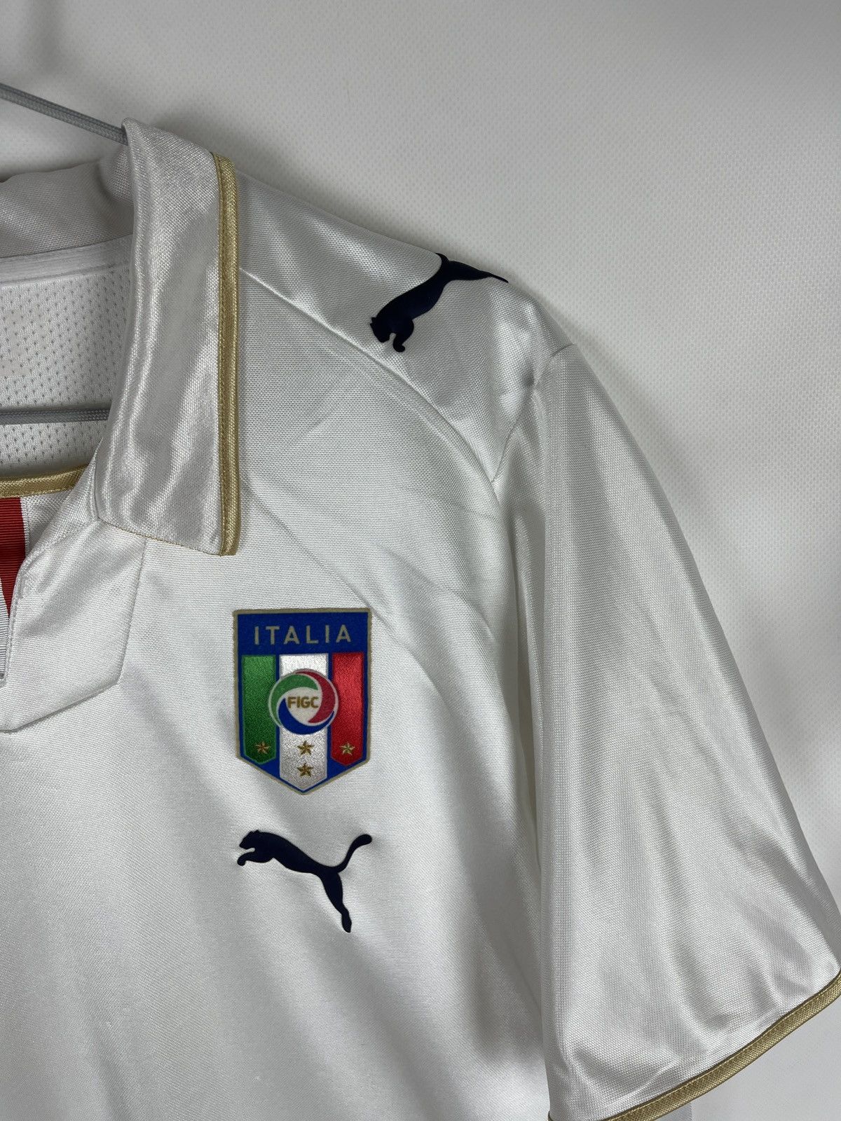 Puma Puma Italy 2007 2009 away soccer jersey football shirt Size US L / EU 52-54 / 3 - 5 Thumbnail
