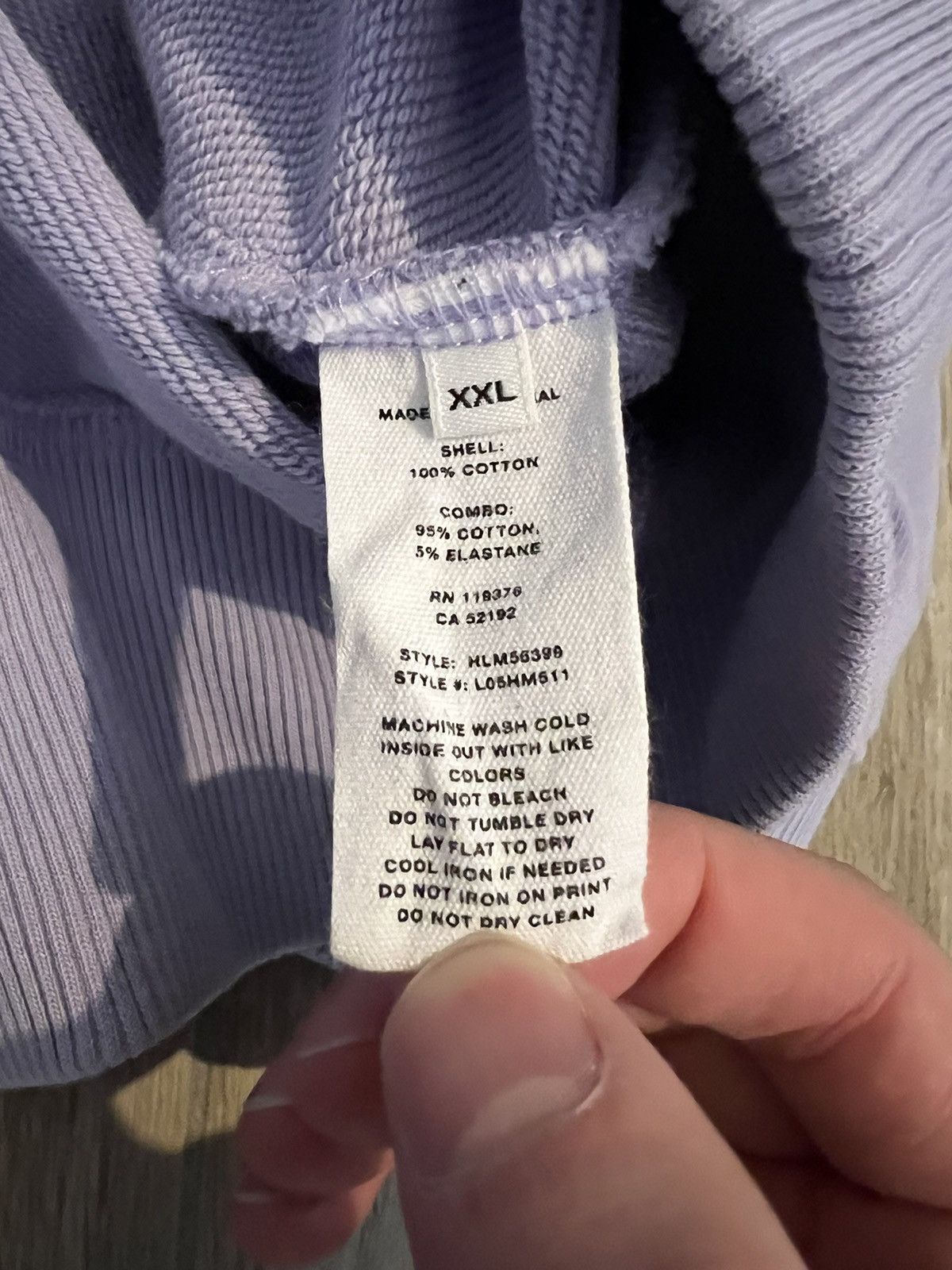 Helmut Lang Helmut Lang Zip Hoodie 3D Lavender XXL Size US XXL / EU 58 / 5 - 4 Thumbnail
