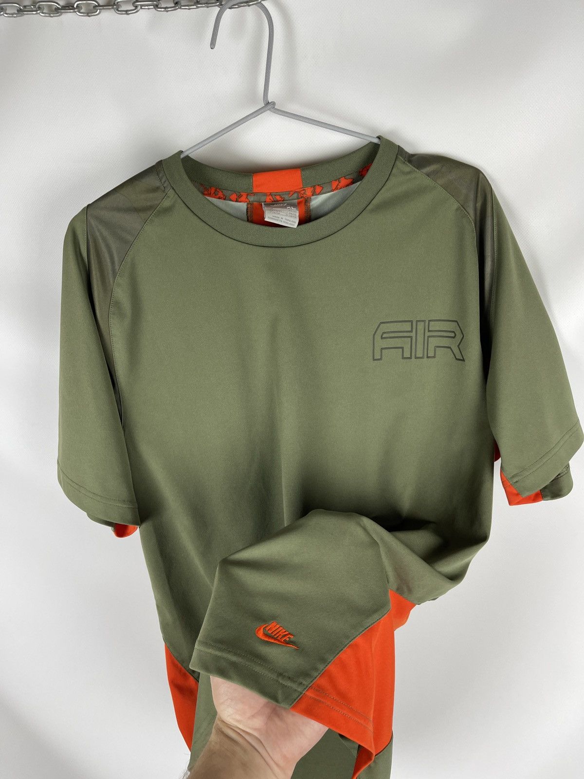 Nike Nike Air vintage y2k swoosh embroidered logo khaki synthetic Size US XL / EU 56 / 4 - 1 Thumbnail