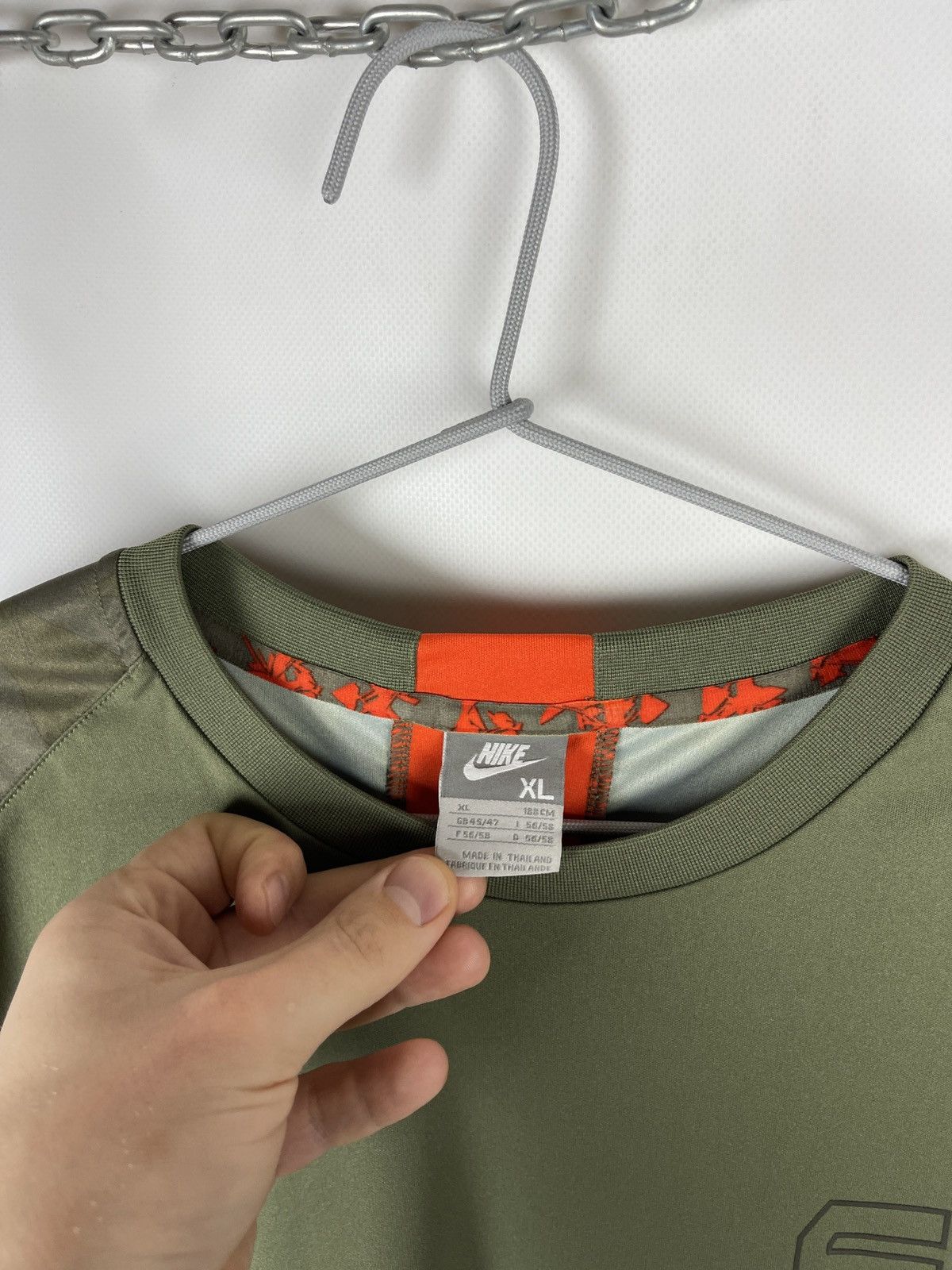 Nike Nike Air vintage y2k swoosh embroidered logo khaki synthetic Size US XL / EU 56 / 4 - 8 Thumbnail
