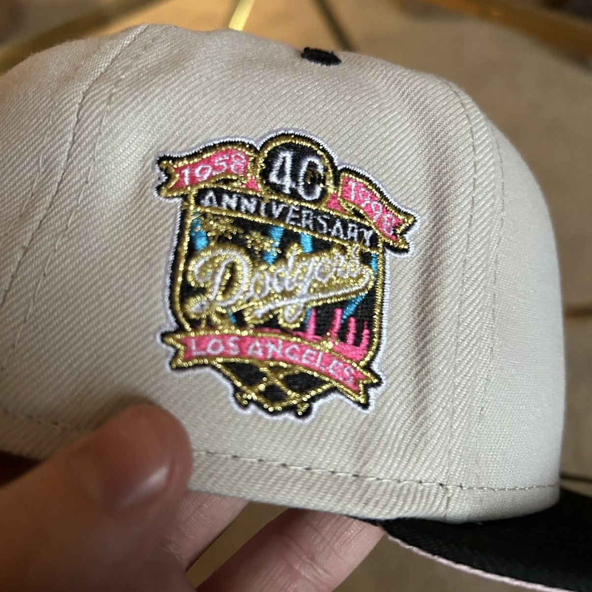 New Era 7 1/4 UNiFORM SPORTS LAS VEGAS LA DODGERS GREY BLACK PiNK Size ONE SIZE - 4 Thumbnail