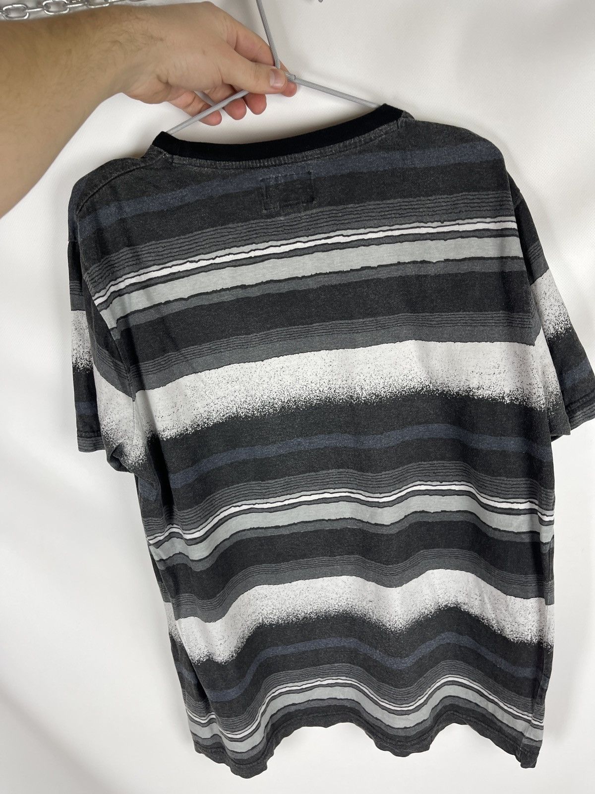 Stussy Stussy striped embroidered small logo multicolor tee Size US M / EU 48-50 / 2 - 8 Thumbnail
