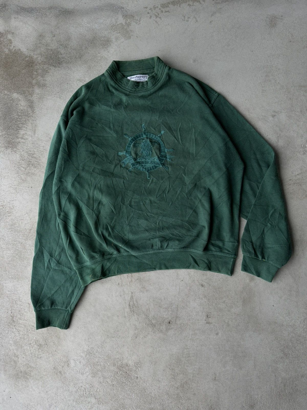 Burberry × Vintage Burrberys Sailing Crewneck Boxy Size US M / EU 48-50 / 2 - 2 Thumbnail
