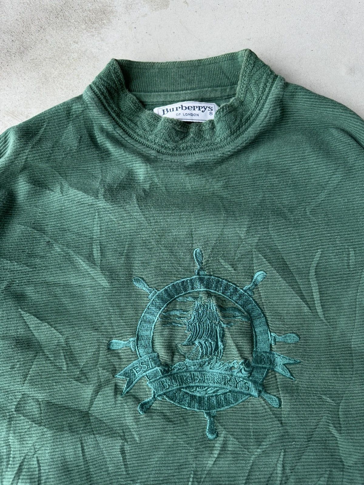 Burberry × Vintage Burrberys Sailing Crewneck Boxy Size US M / EU 48-50 / 2 - 1 Thumbnail