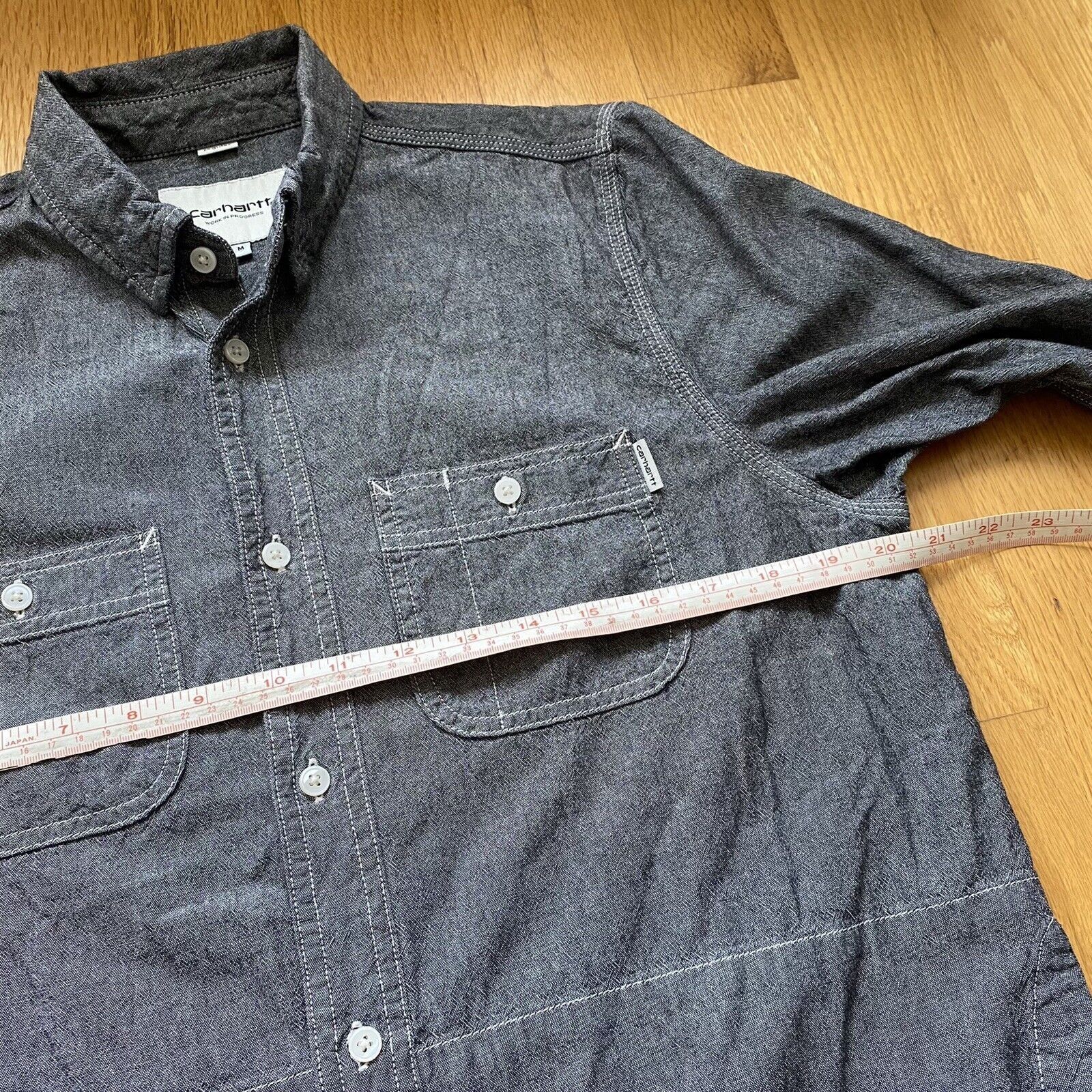 Carhartt Wip Regular Medium Alex Long Sleeve Chambray Work Shirt Size US M / EU 48-50 / 2 - 7 Thumbnail