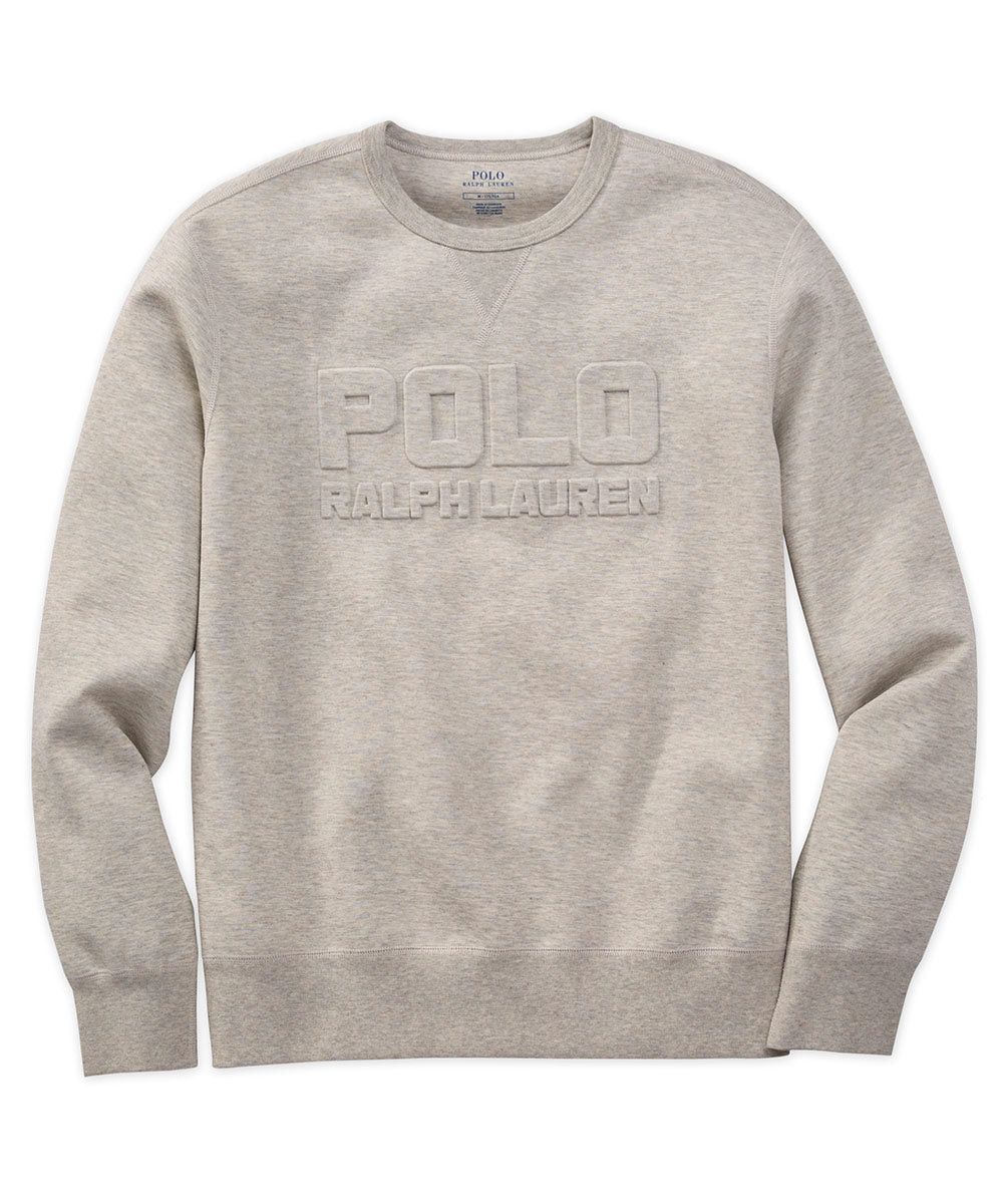 image of Polo Ralph Laurent Men's Double Knit Logo Print Sweatshirt (Size 2XL)