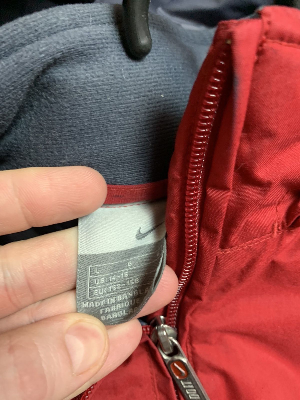 Nike × Vintage Vintage Nike parka jacket size Xs logo red Size US XS / EU 42 / 0 - 10 Thumbnail
