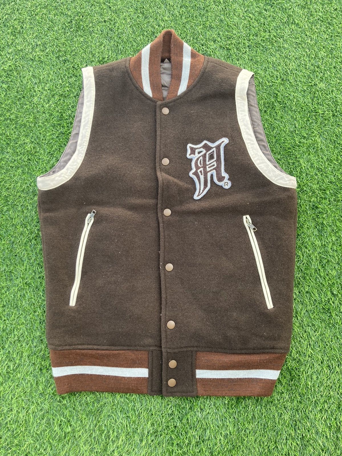 ABAHOUSE ABAHOUSE WOOL SLEEVELESS JACKET Size US M / EU 48-50 / 2 - 1 Thumbnail