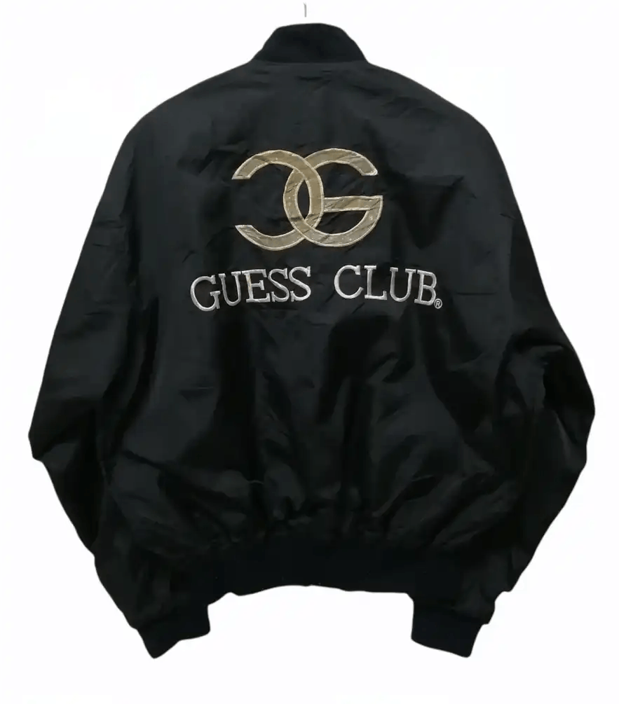 Vintage vintage Guess Club Big Logo Spellout Jacket Size US XL / EU 56 / 4 - 9 Thumbnail