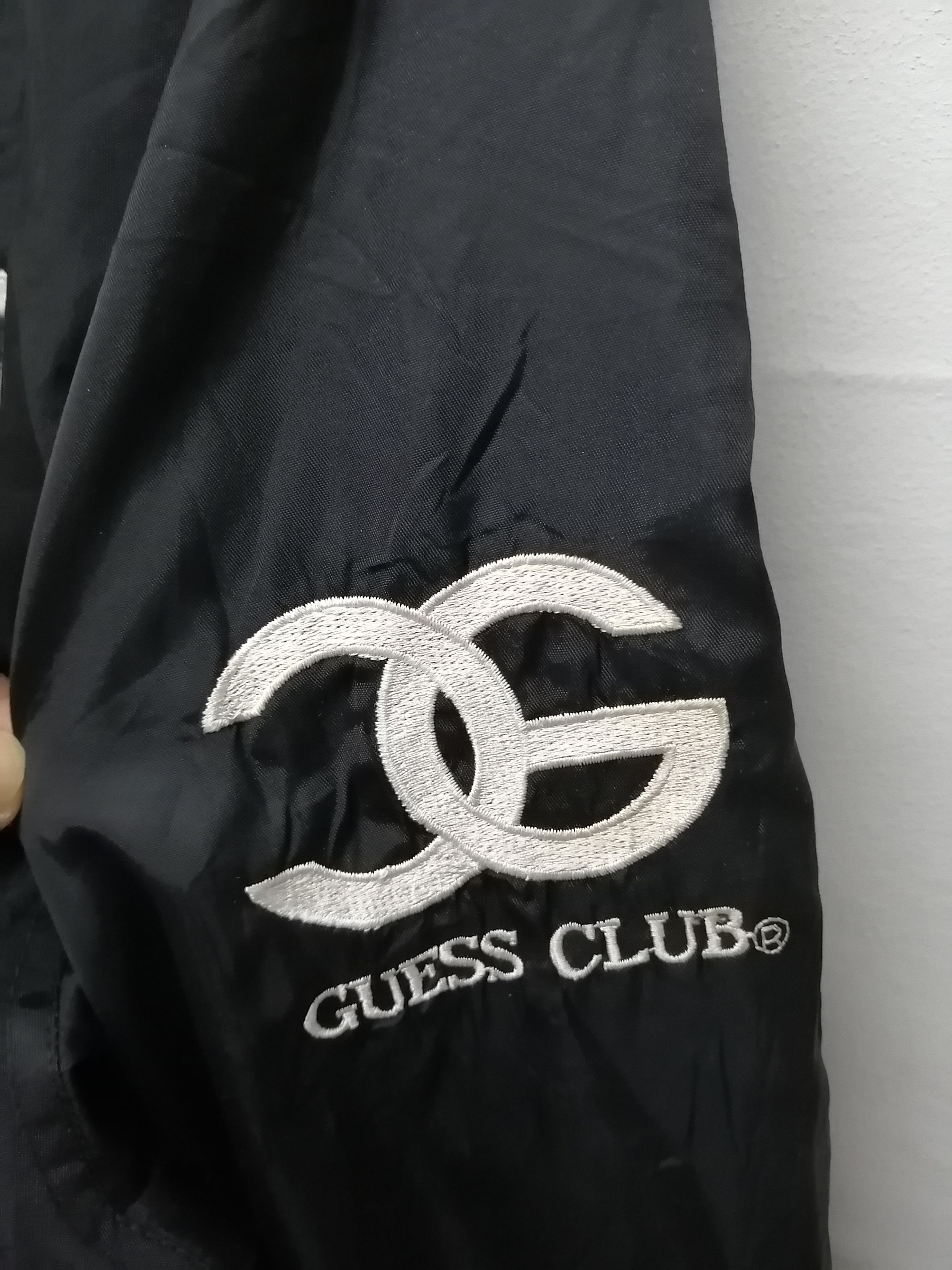 Vintage vintage Guess Club Big Logo Spellout Jacket Size US XL / EU 56 / 4 - 5 Thumbnail