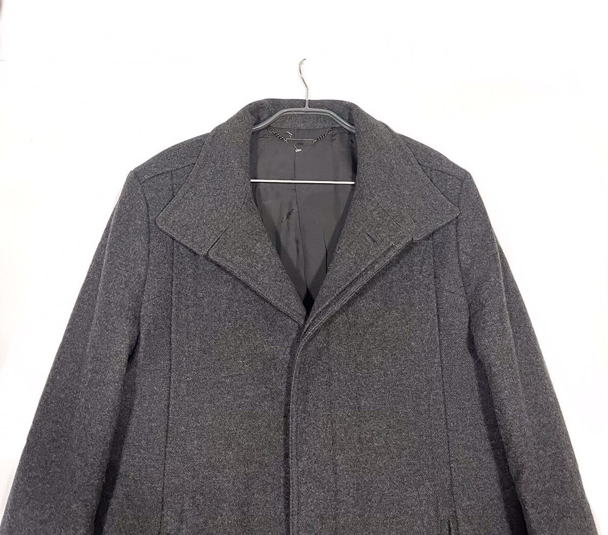 Karl Lagerfeld Lagerfeld Wool Coat Mens Sz M Gray Size US M / EU 48-50 / 2 - 4 Thumbnail