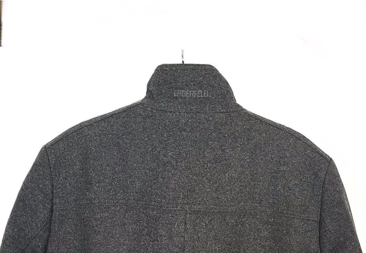 Karl Lagerfeld Lagerfeld Wool Coat Mens Sz M Gray Size US M / EU 48-50 / 2 - 6 Thumbnail