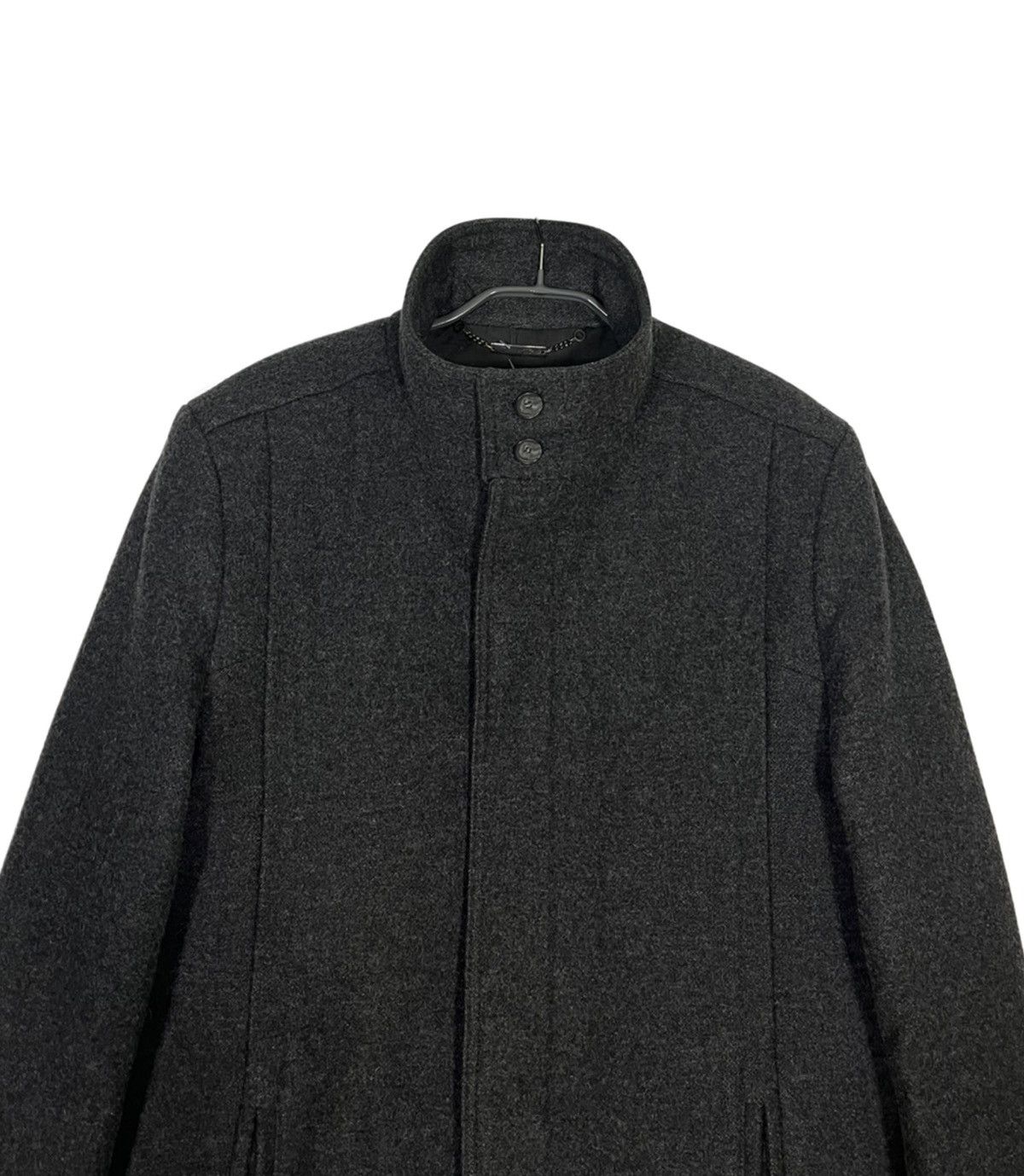 Karl Lagerfeld Lagerfeld Wool Coat Mens Sz M Gray Size US M / EU 48-50 / 2 - 2 Thumbnail