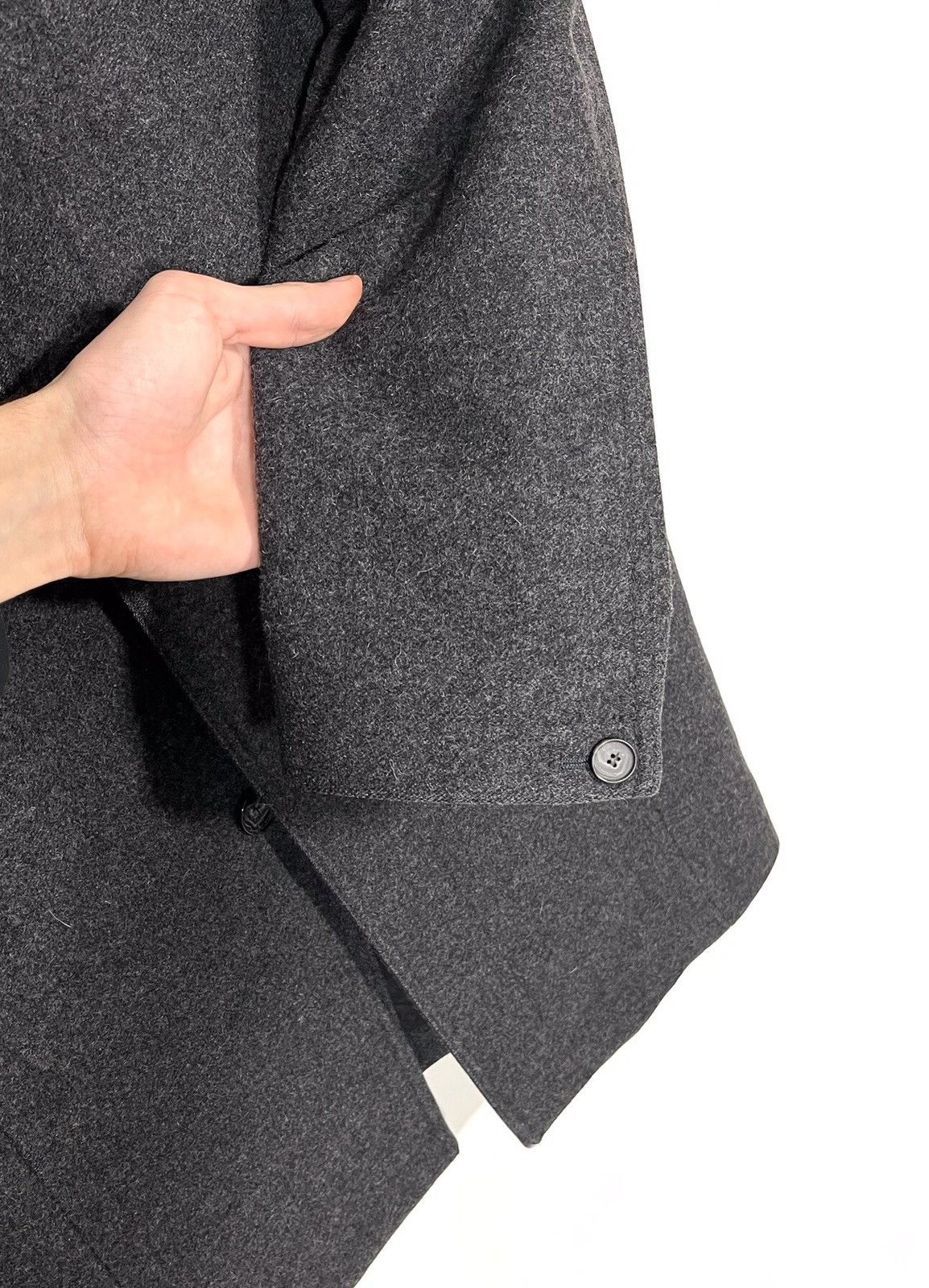 Karl Lagerfeld Lagerfeld Wool Coat Mens Sz M Gray Size US M / EU 48-50 / 2 - 9 Thumbnail