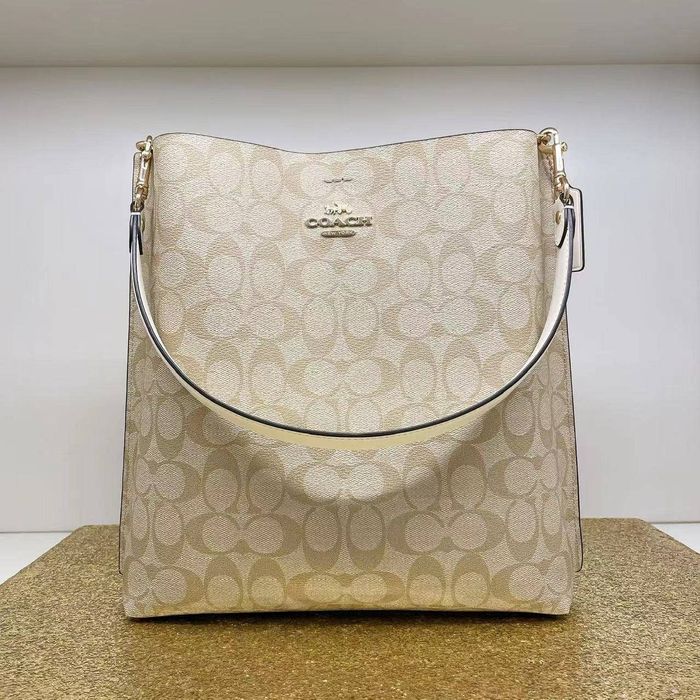 Coach Coach Ca561 Mollie Bucket Bag Signature Canvas Light Khaki Grailed 7091