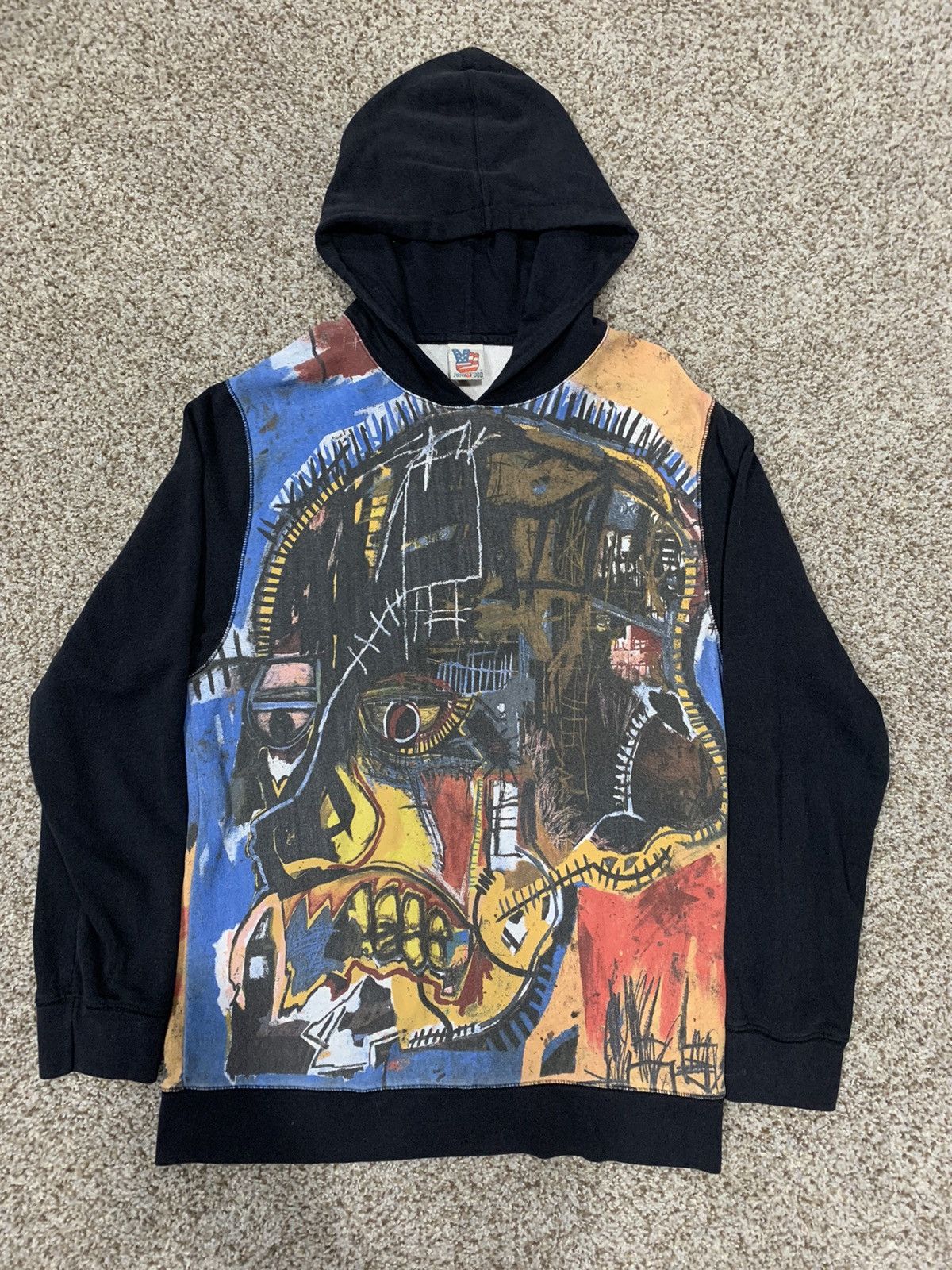 Basquiat print hoodie