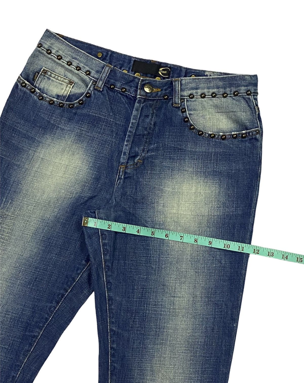 Just Cavalli × Roberto Cavalli Just Cavalli Embellished Distressed Denim Pants Size US 32 / EU 48 - 8 Thumbnail