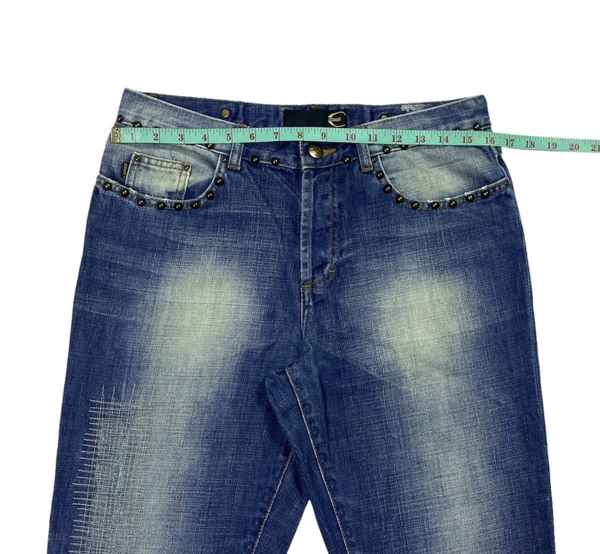 Just Cavalli × Roberto Cavalli Just Cavalli Embellished Distressed Denim Pants Size US 32 / EU 48 - 4 Thumbnail