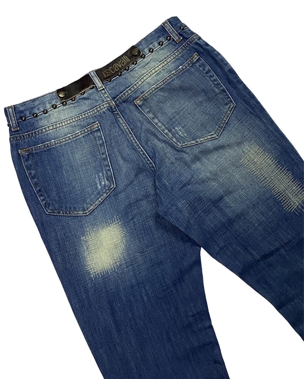 Just Cavalli × Roberto Cavalli Just Cavalli Embellished Distressed Denim Pants Size US 32 / EU 48 - 22 Thumbnail