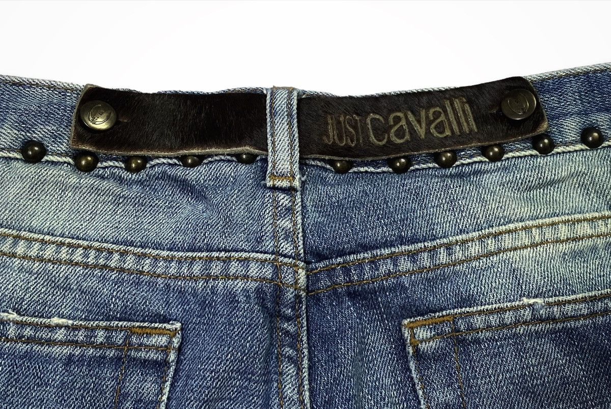 Just Cavalli × Roberto Cavalli Just Cavalli Embellished Distressed Denim Pants Size US 32 / EU 48 - 15 Thumbnail