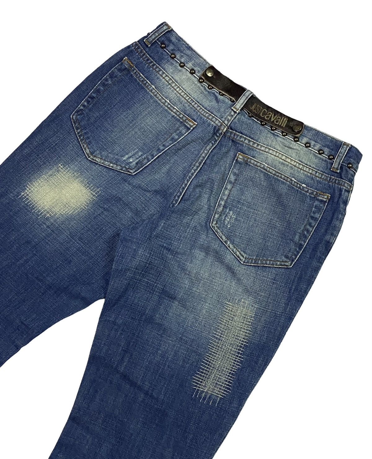 Just Cavalli × Roberto Cavalli Just Cavalli Embellished Distressed Denim Pants Size US 32 / EU 48 - 21 Thumbnail