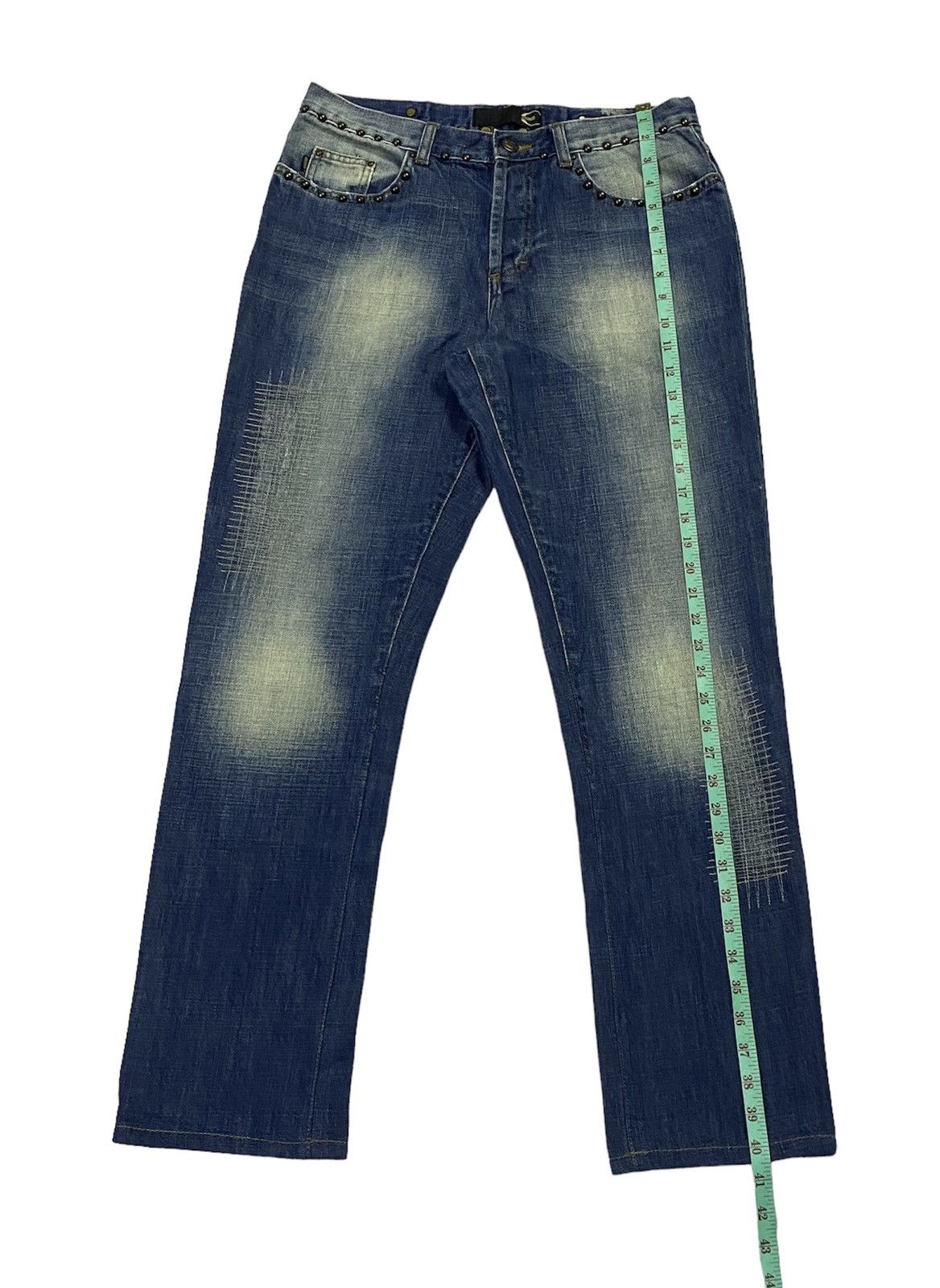 Just Cavalli × Roberto Cavalli Just Cavalli Embellished Distressed Denim Pants Size US 32 / EU 48 - 6 Thumbnail