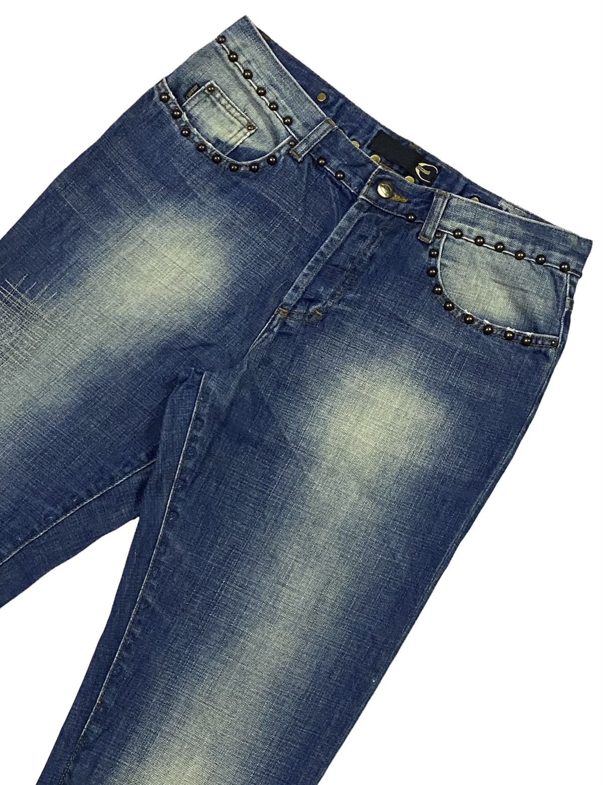 Just Cavalli × Roberto Cavalli Just Cavalli Embellished Distressed Denim Pants Size US 32 / EU 48 - 18 Thumbnail
