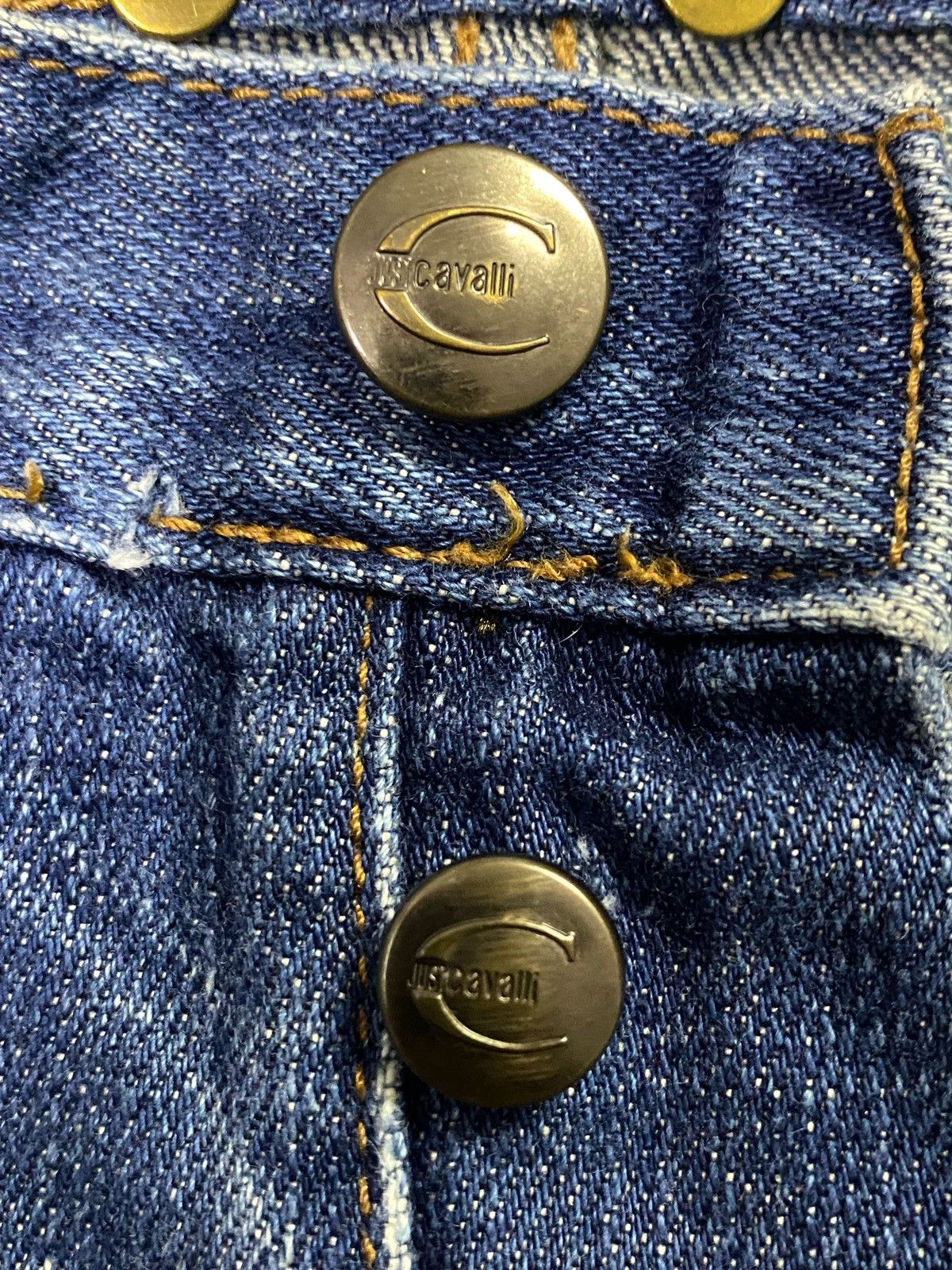 Just Cavalli × Roberto Cavalli Just Cavalli Embellished Distressed Denim Pants Size US 32 / EU 48 - 13 Thumbnail