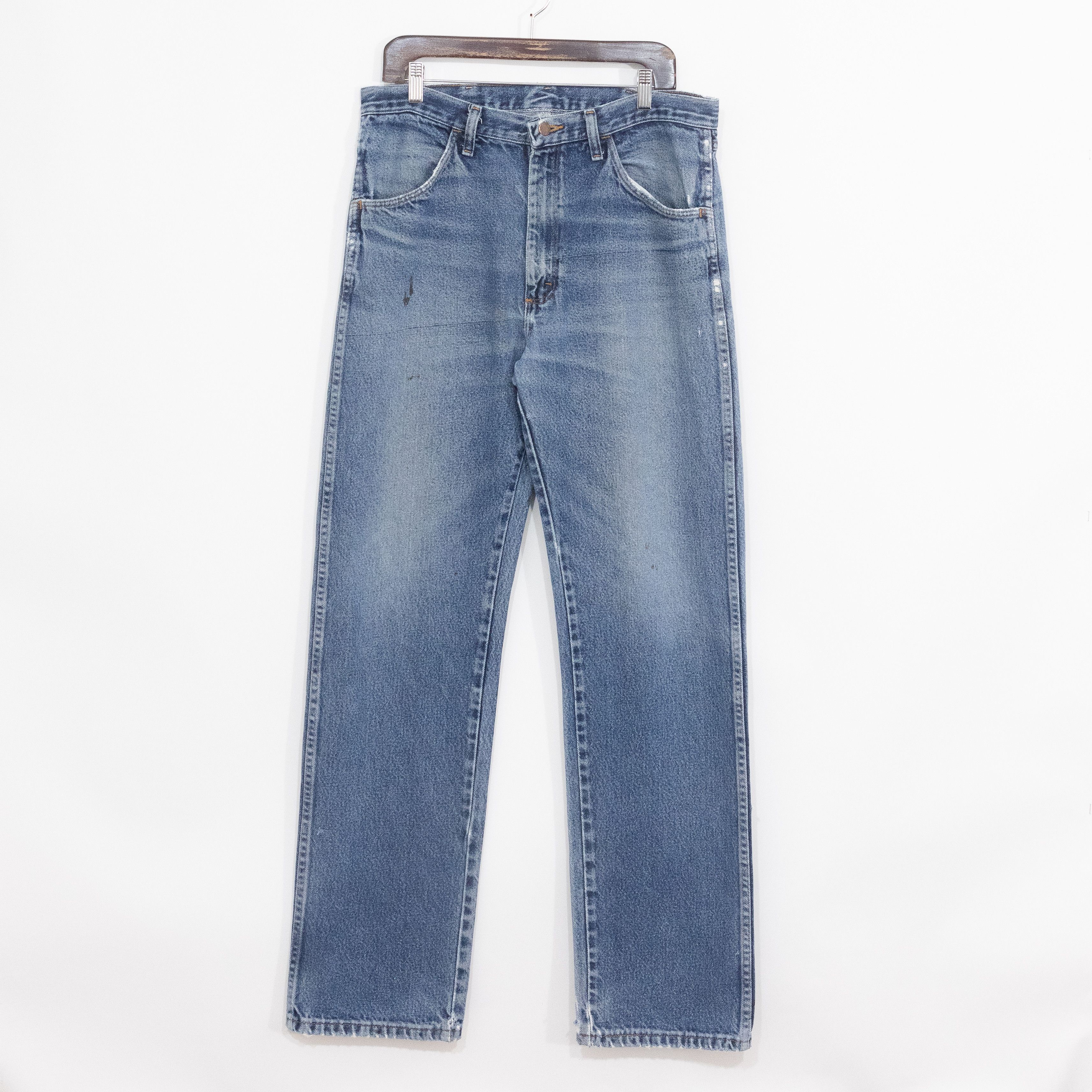 Rustler Vintage Rustler Jeans 34x34 Distressed Faded Straight Leg Size US 34 / EU 50 - 1 Thumbnail