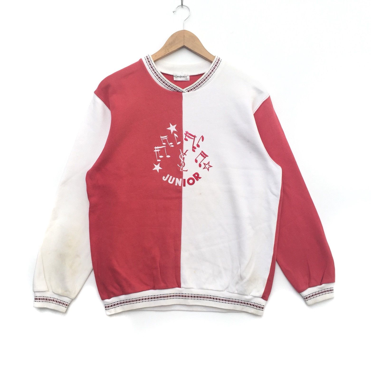 Vintage Vintage 90s Yves Saint Laurent Sweatshirt | Yves Saint S Size US S / EU 44-46 / 1 - 1 Thumbnail