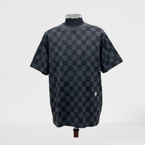 Louis Vuitton Damier Spread Printed Sweatshirt Grey. Size 5XL