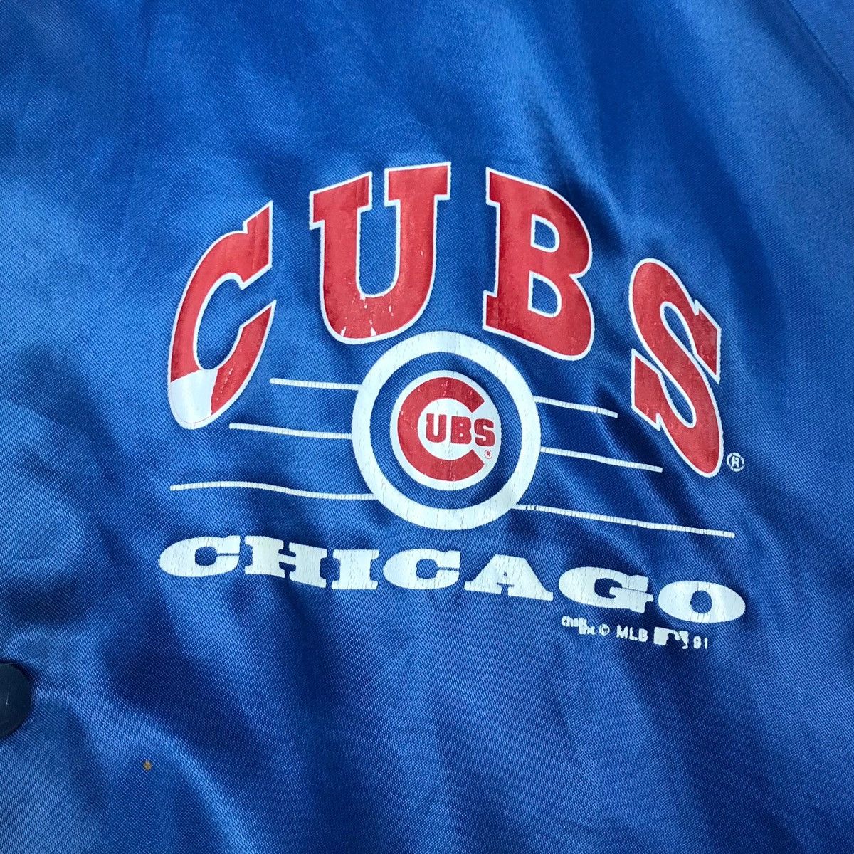 Chalk Line Vintage 90s MLB 1991 Chicago Cubs Nylon Varsity Jacket Size US L / EU 52-54 / 3 - 10 Thumbnail