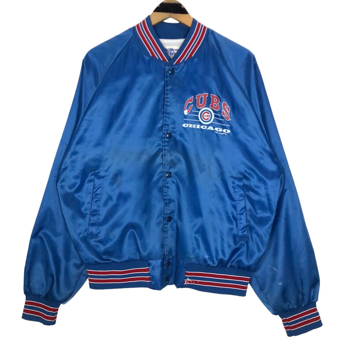 Chalk Line Vintage 90s MLB 1991 Chicago Cubs Nylon Varsity Jacket Size US L / EU 52-54 / 3 - 1 Thumbnail