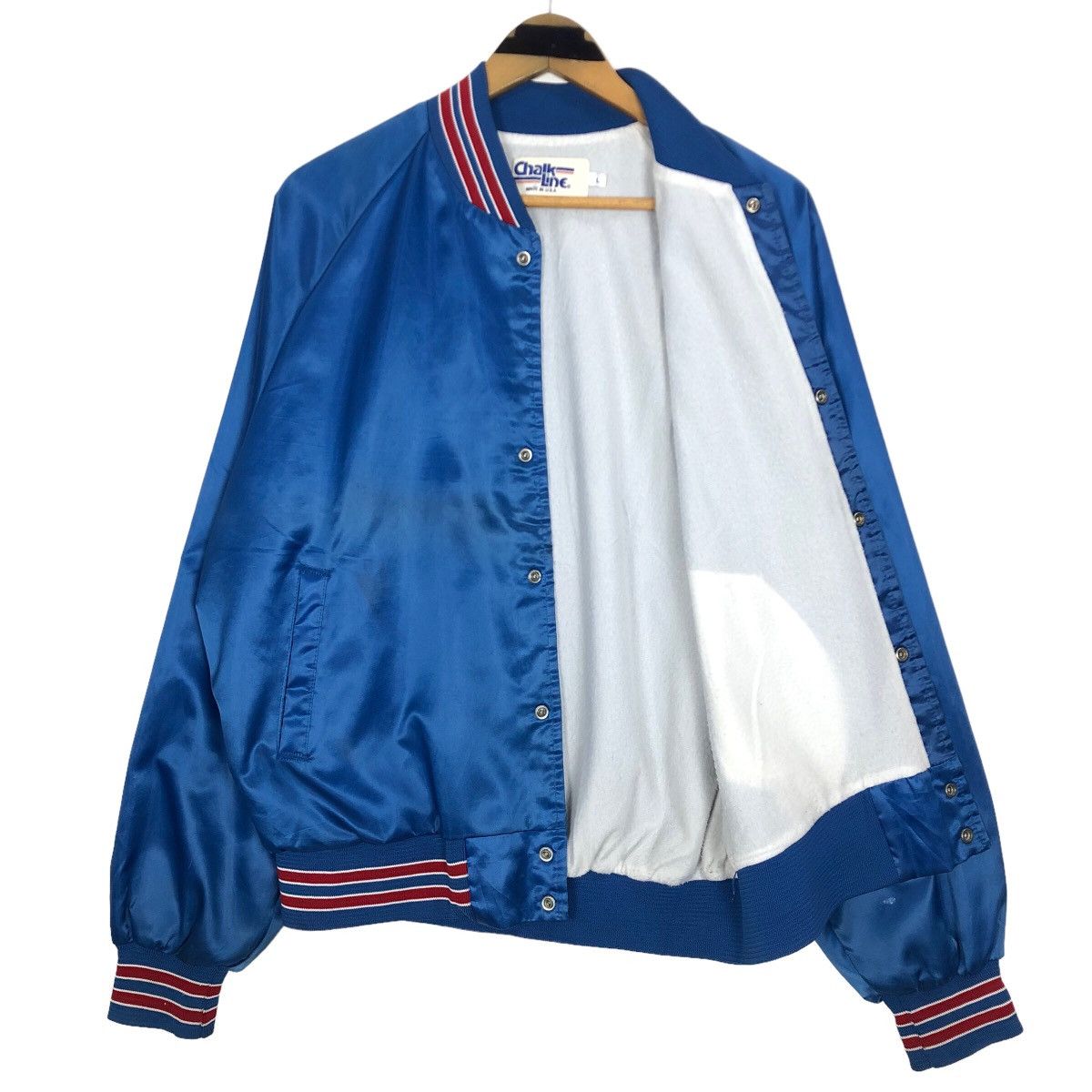 Chalk Line Vintage 90s MLB 1991 Chicago Cubs Nylon Varsity Jacket Size US L / EU 52-54 / 3 - 3 Thumbnail