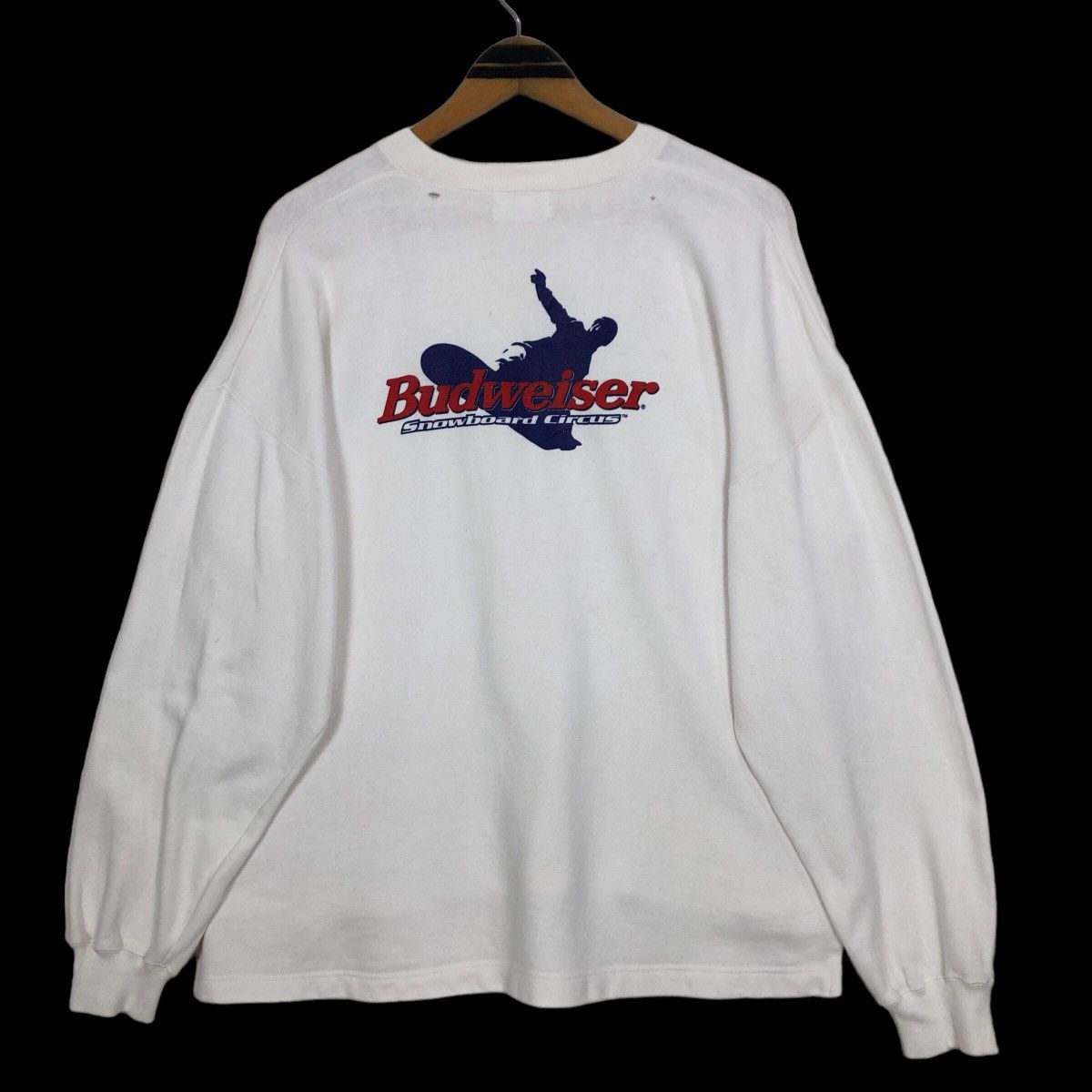 Budweiser Vintage 90s Budweiser Snowboard Circus Crewneck Sweatshirt Size US L / EU 52-54 / 3 - 1 Thumbnail